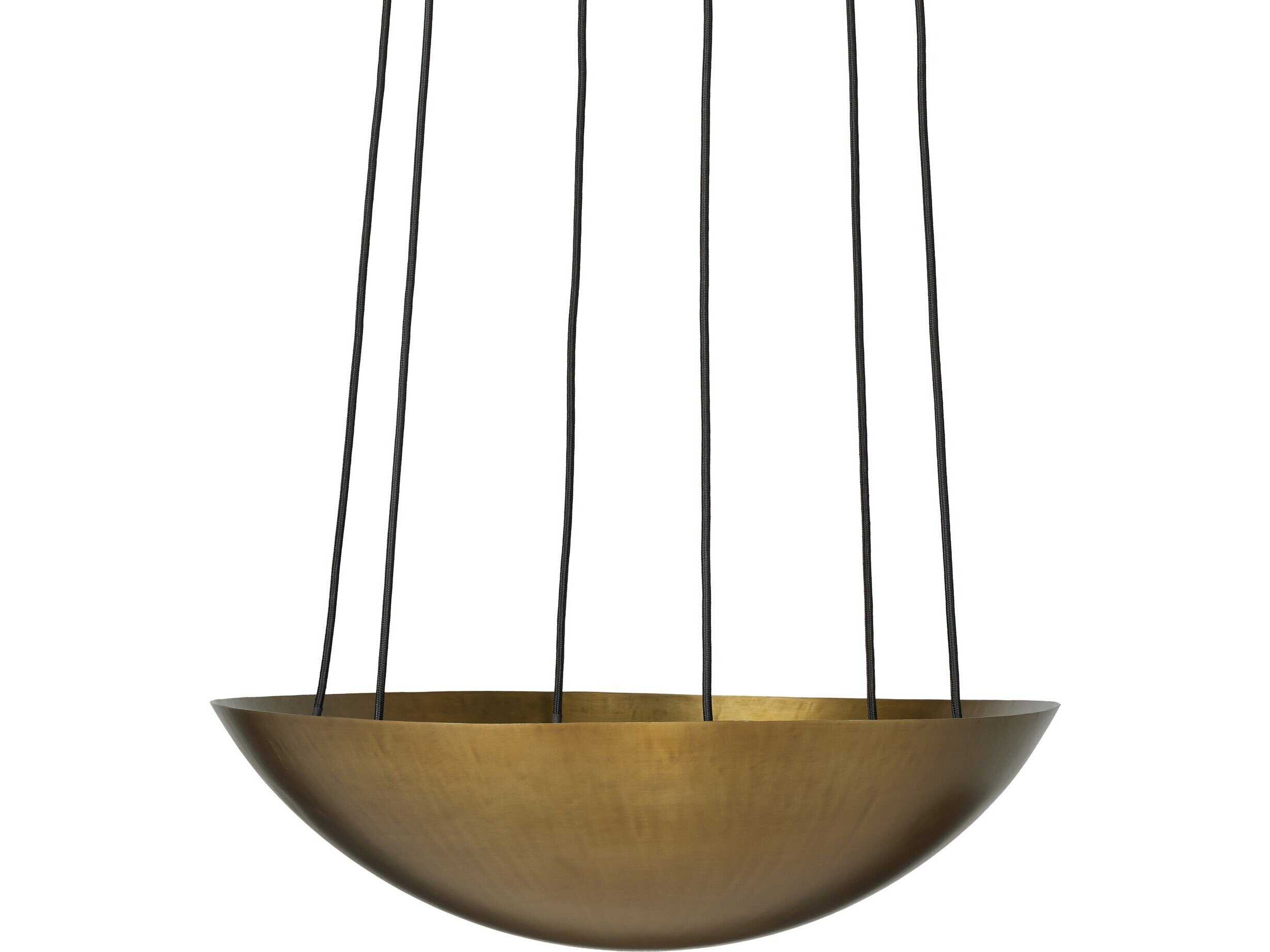 Four Hands Branson Brass Bowl Chandelier