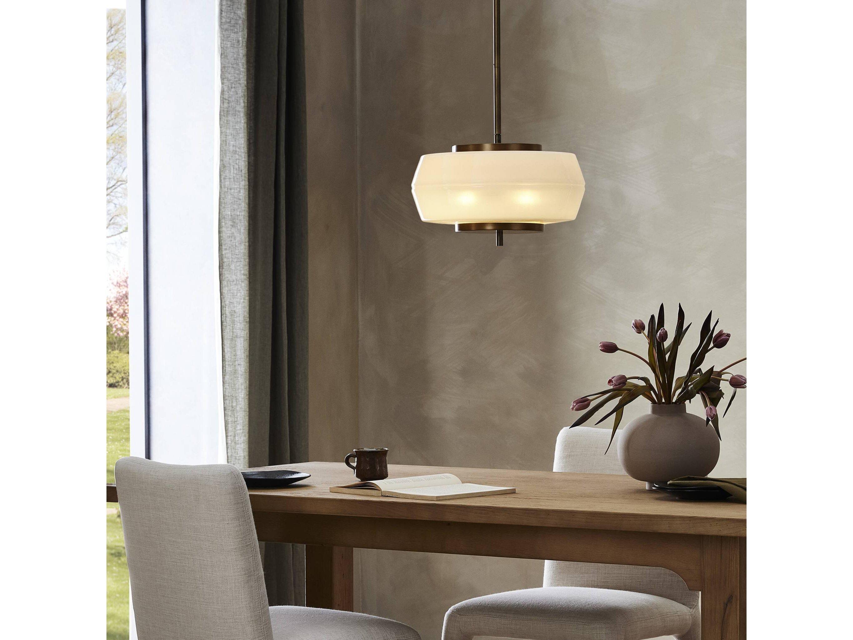 Four Hands Tayden White Pendant