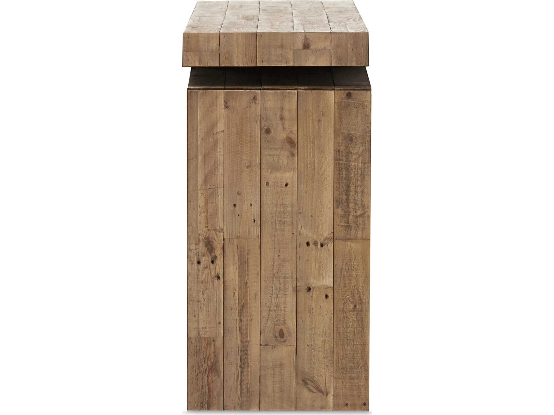 Four Hands Haiden Matthes Sierra Rustic Natural Console Table 94"