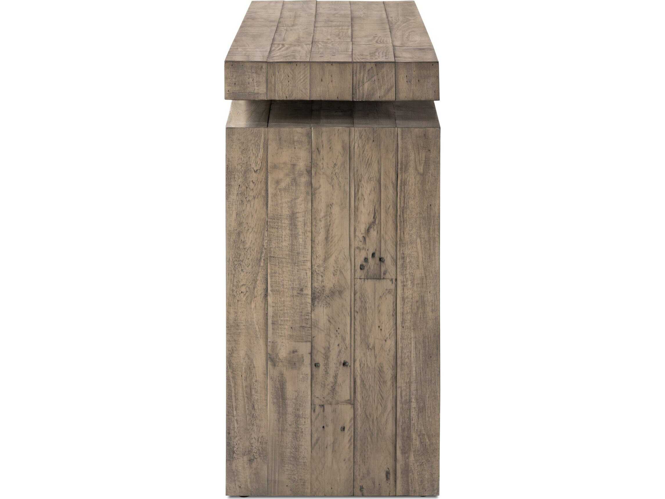 Four Hands Haiden Matthes Weathered Wheat Console Table 94"