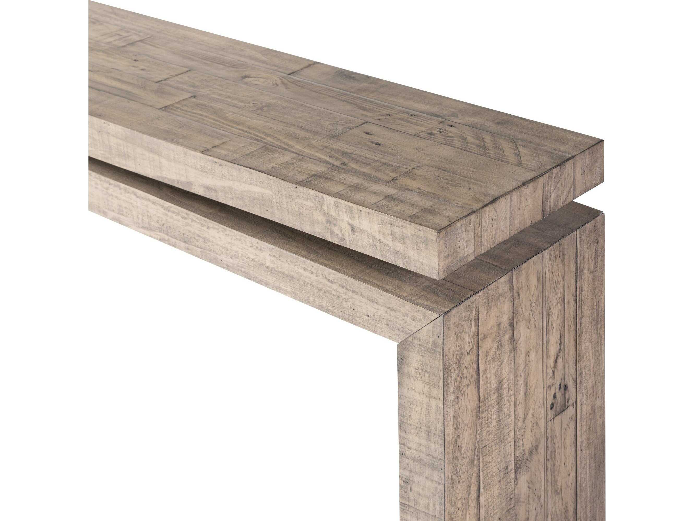 Four Hands Haiden Matthes Weathered Wheat Console Table 94"