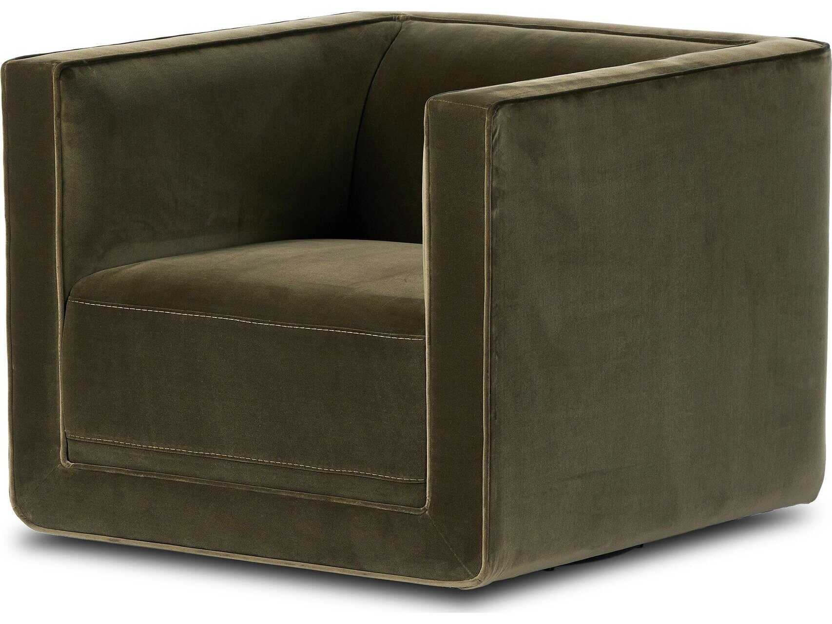 Four Hands Centrale Phillip Swivel Green Accent Chair