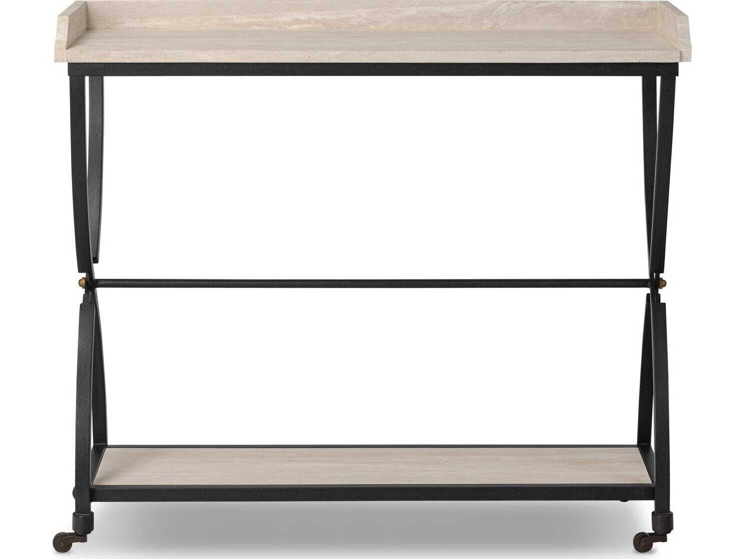 Four Hands Van Thiel Six Beers Rectangular Stone Console Table