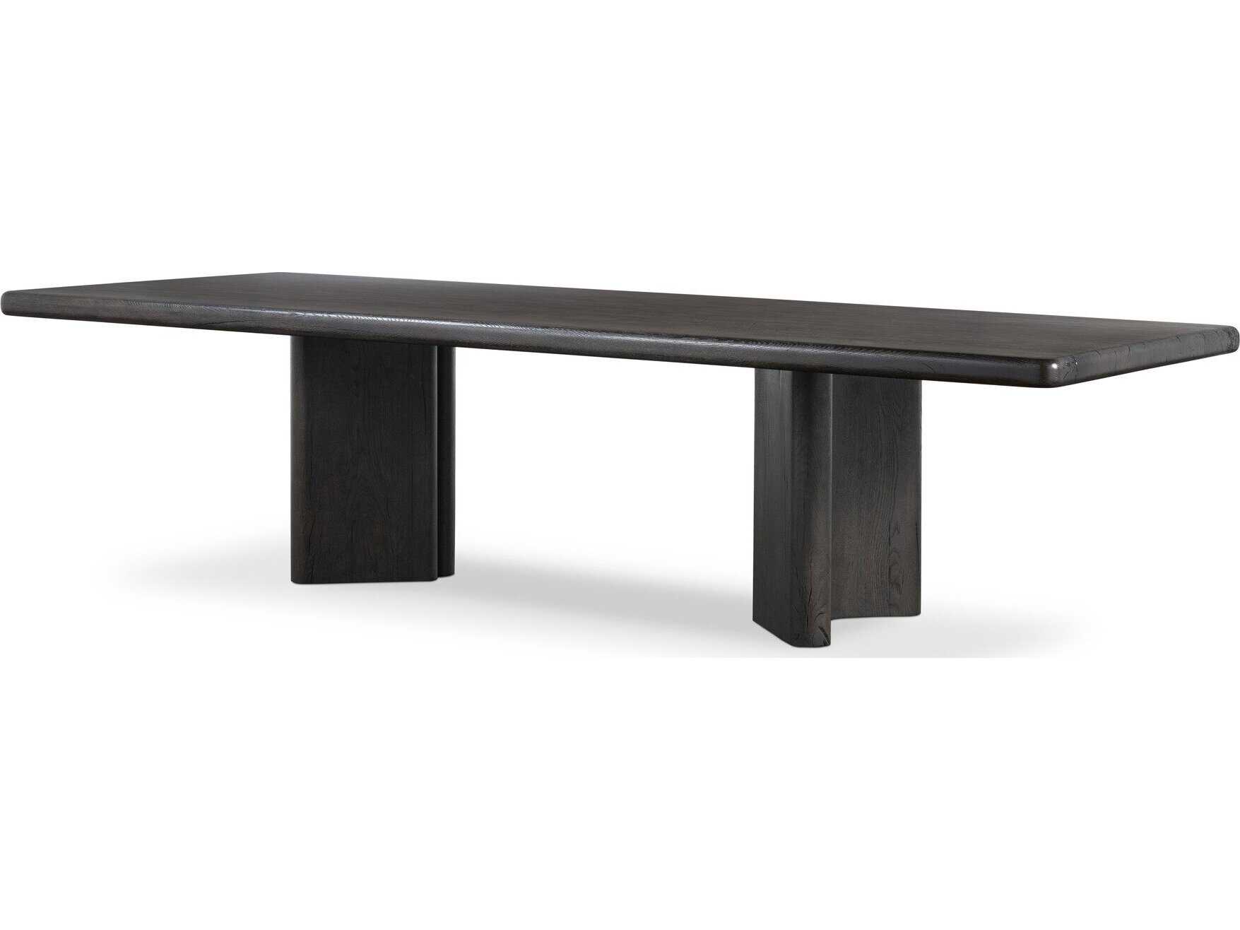 Four Hands Bina Castro Dark Espresso Reclaimed French Oak Dining Table 118"