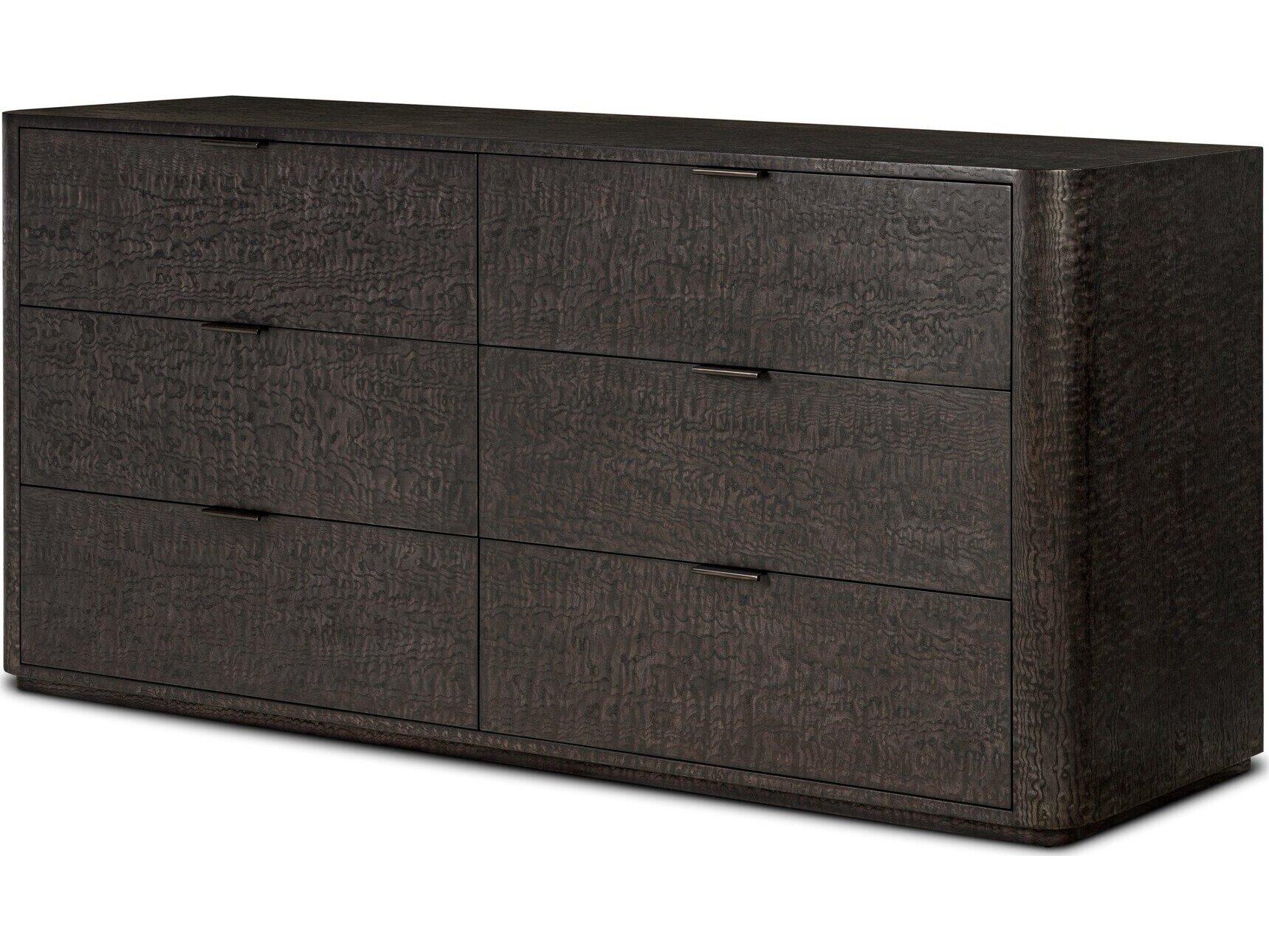 Four Hands Westley 6-Drawers Brown Double Dresser