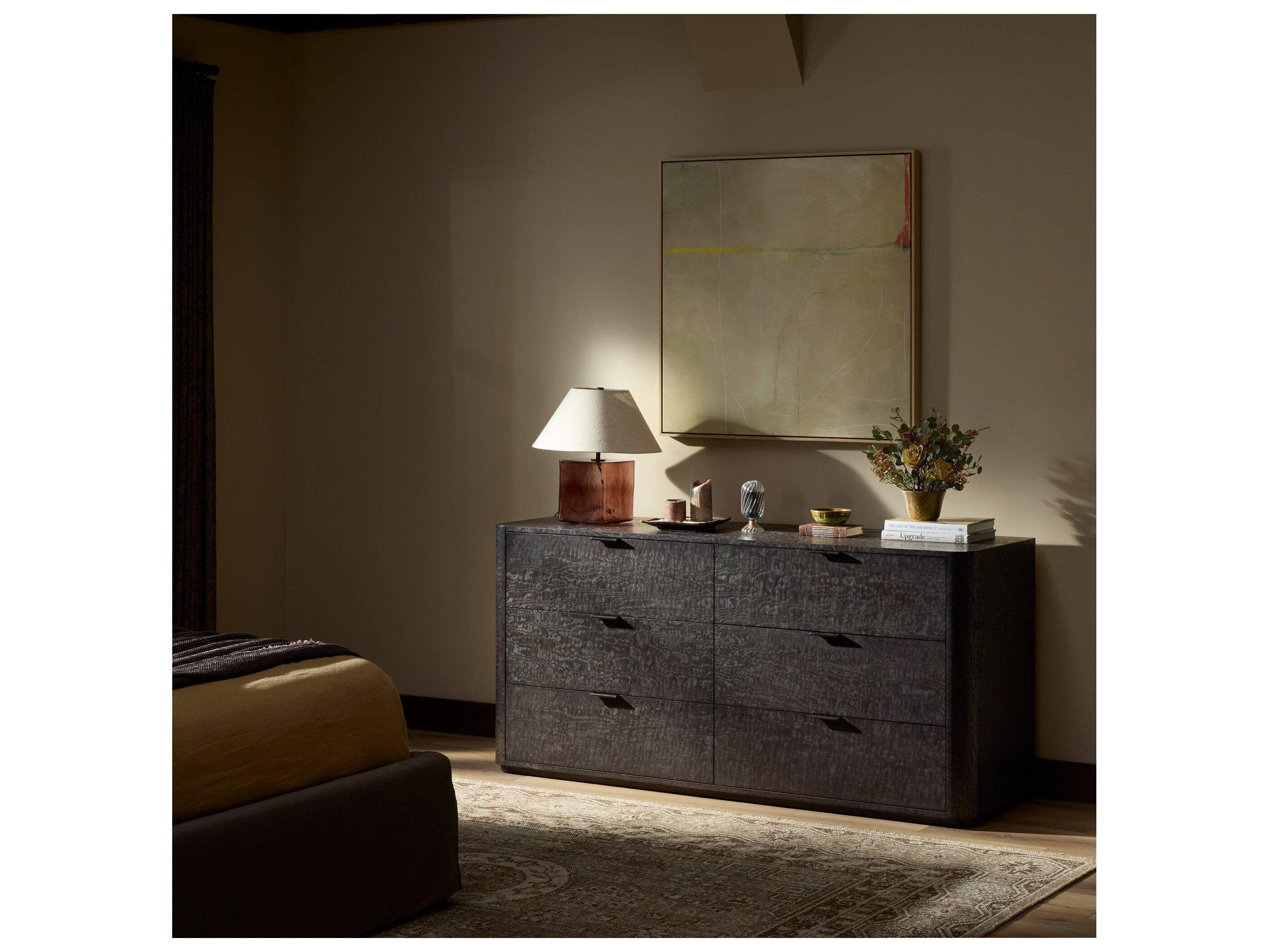 Four Hands Westley 6-Drawers Brown Double Dresser