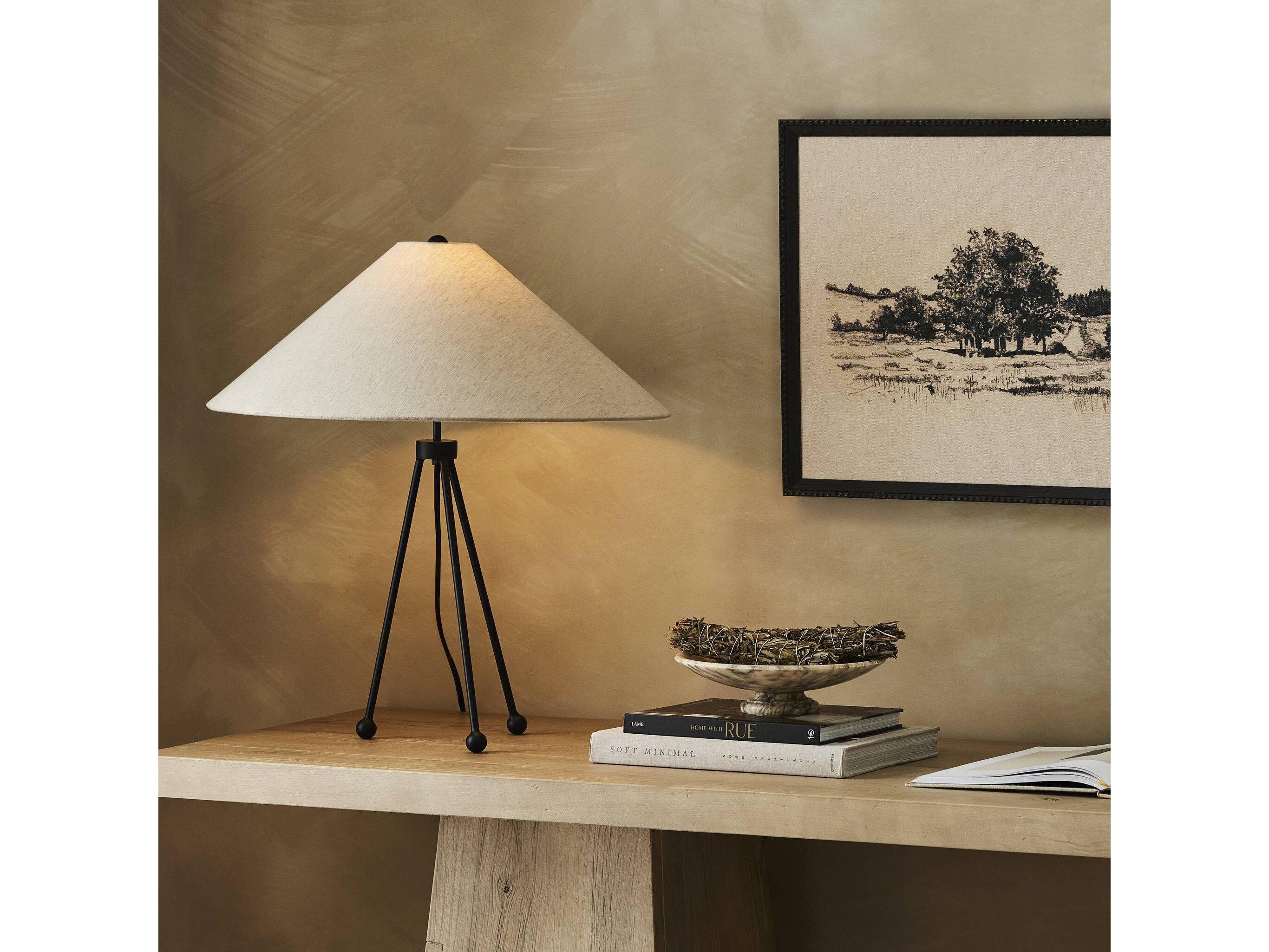 Four Hands Waldorf Table Lamp - Matte Black