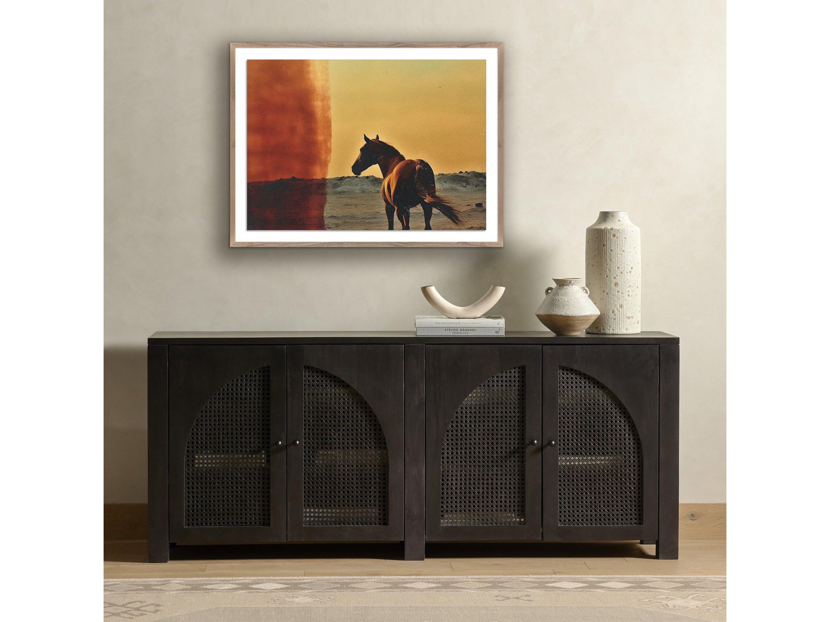 Four Hands Art Studio Horse by Coup D'esprit Rustic Walnut Canvas Wall Art