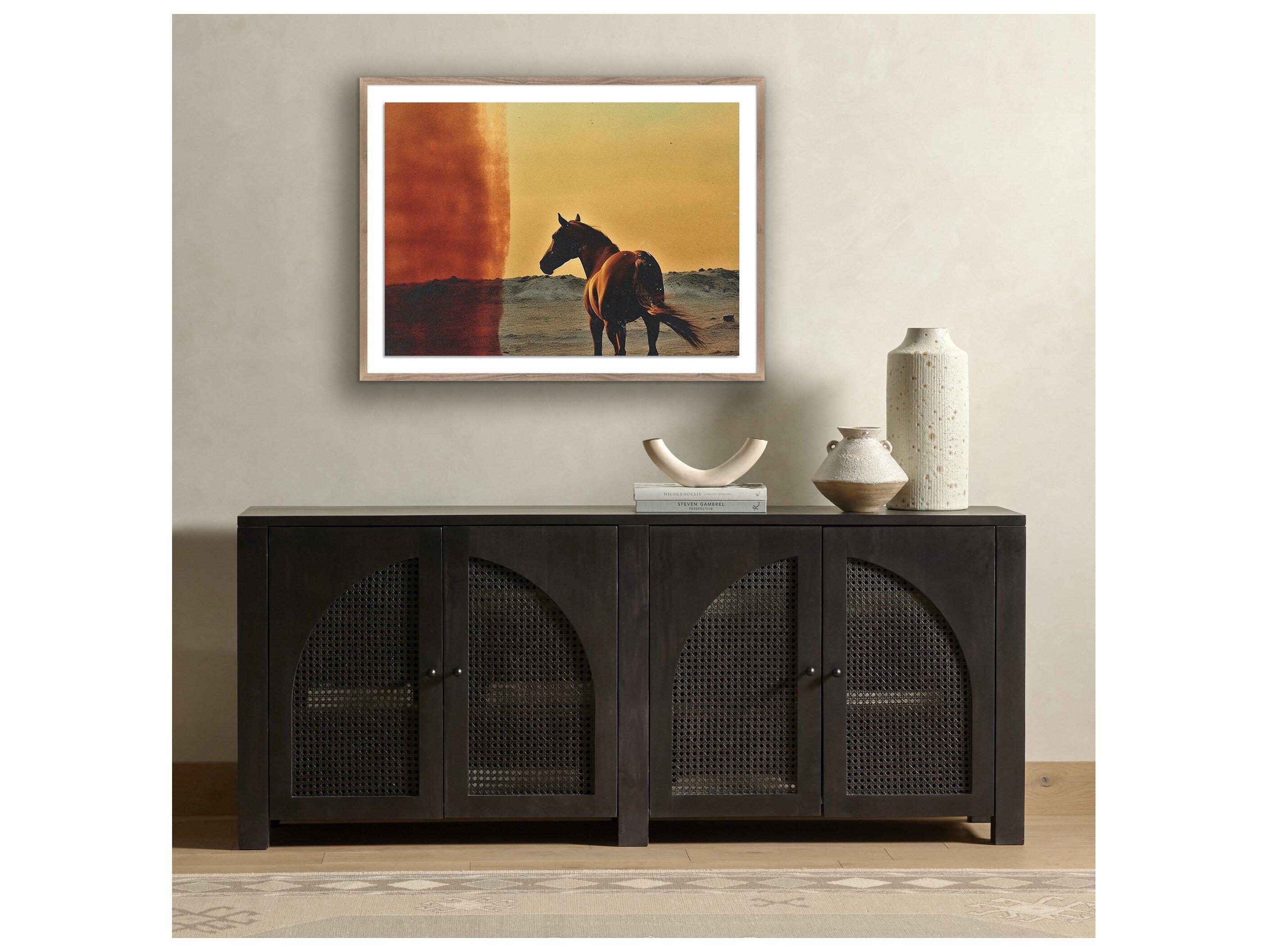 Four Hands Art Studio Horse by Coup D'esprit Rustic Walnut Canvas Wall Art