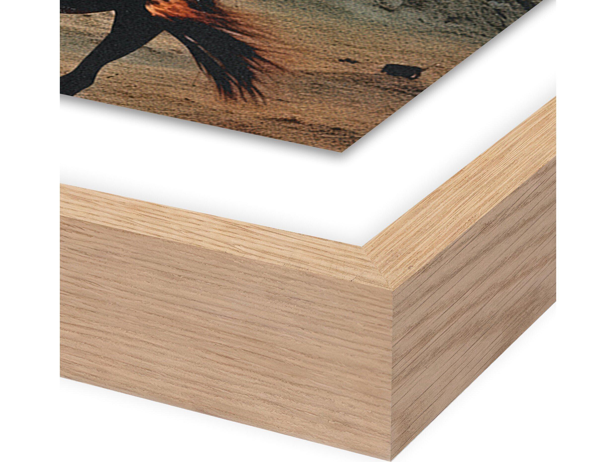 Four Hands Art Studio Horse by Coup D'esprit Vertical Grain White Oak Canvas Wall Art