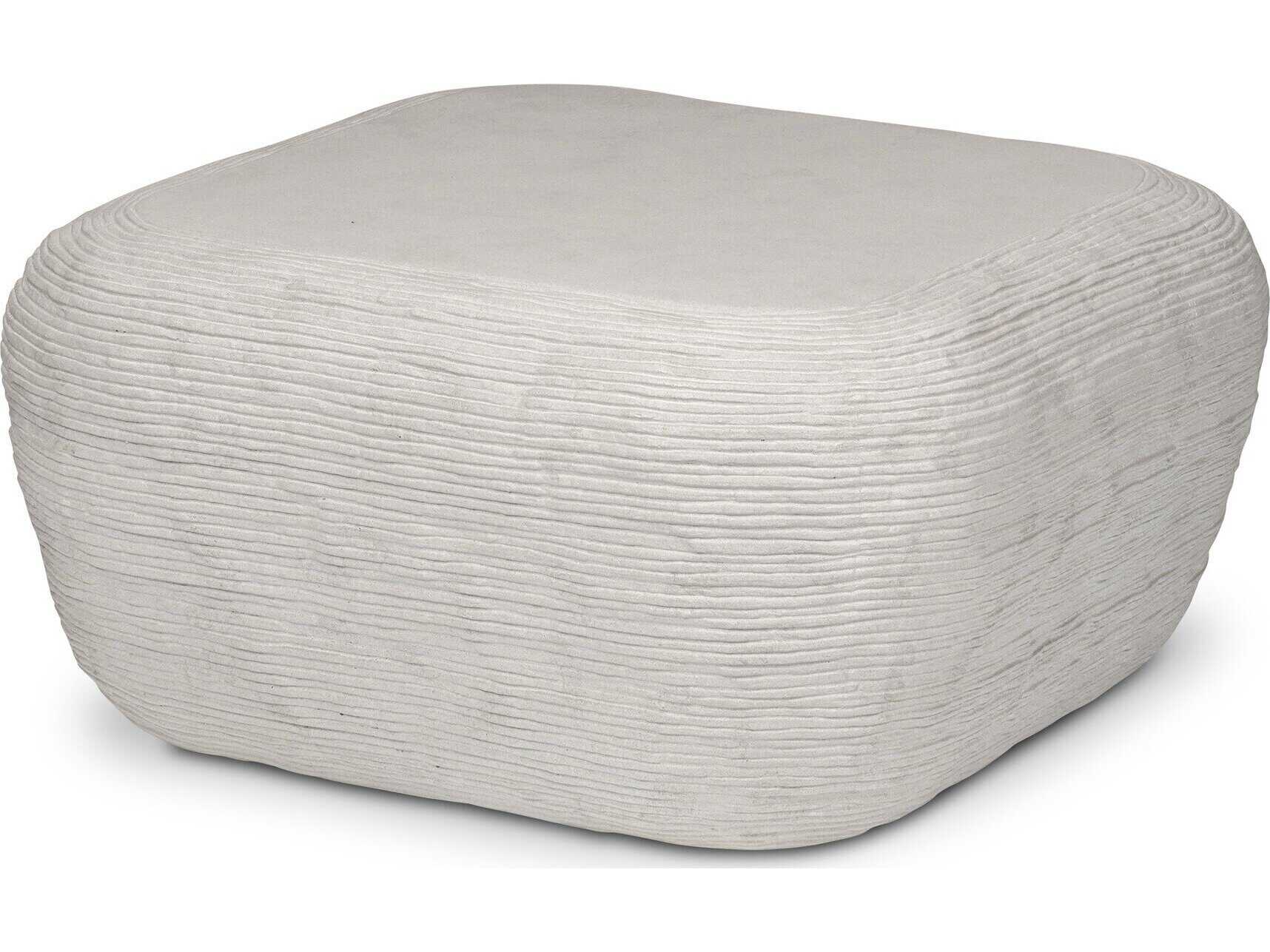 Four Hands Thayer Cirri Smooth Lunar Concrete Coffee Table