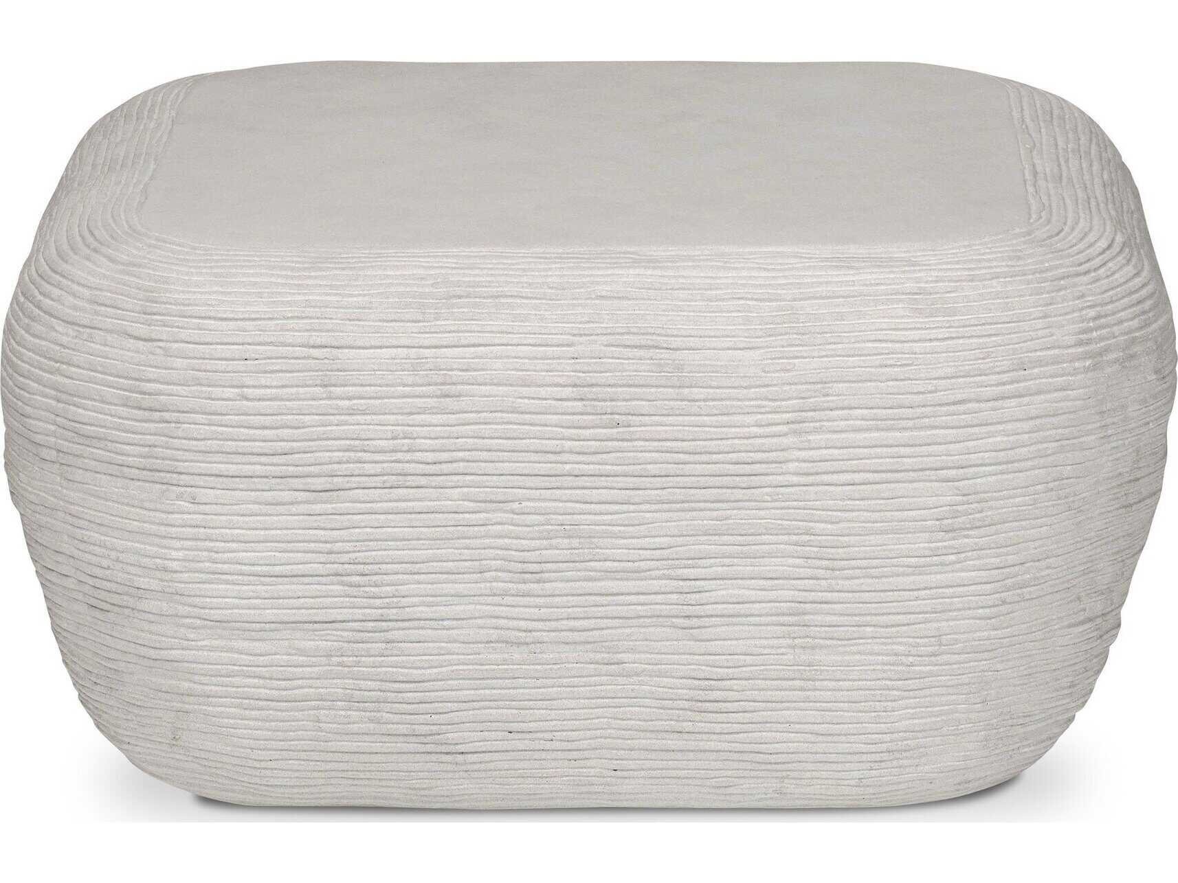 Four Hands Thayer Cirri Smooth Lunar Concrete Coffee Table