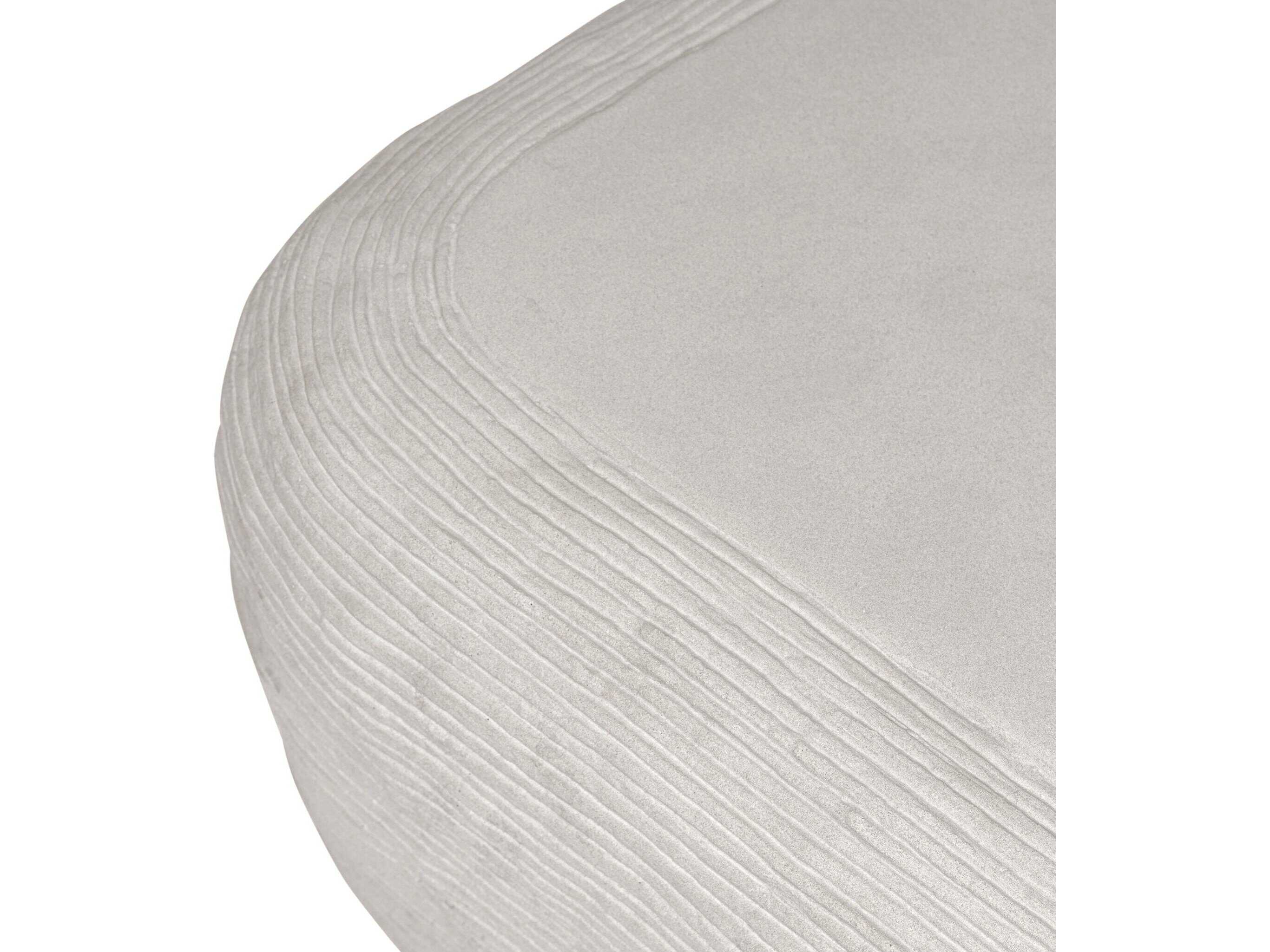 Four Hands Thayer Cirri Smooth Lunar Concrete Coffee Table