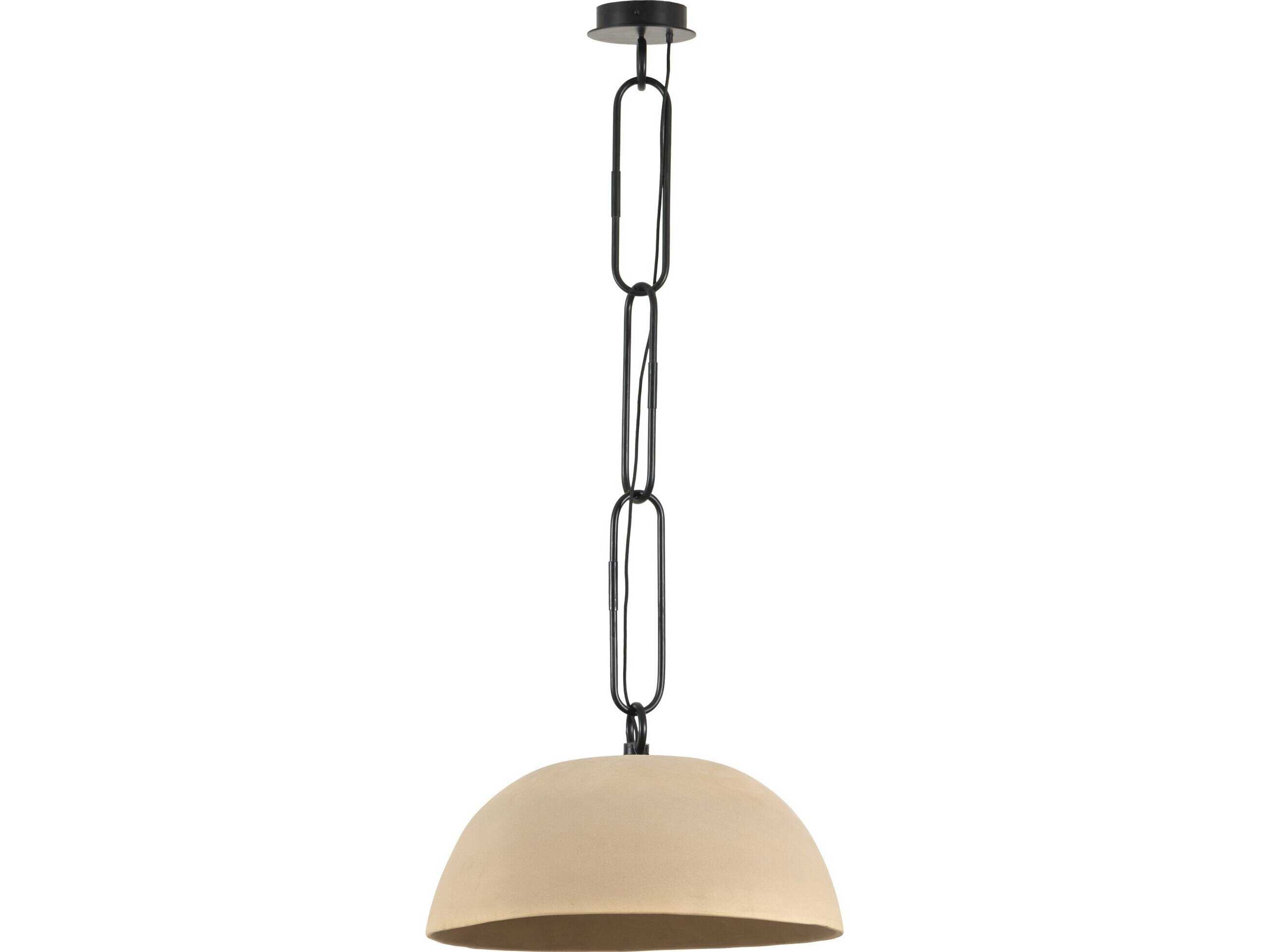 Four Hands Dane Jesenia Pendant - Tan Speckled Ceramic