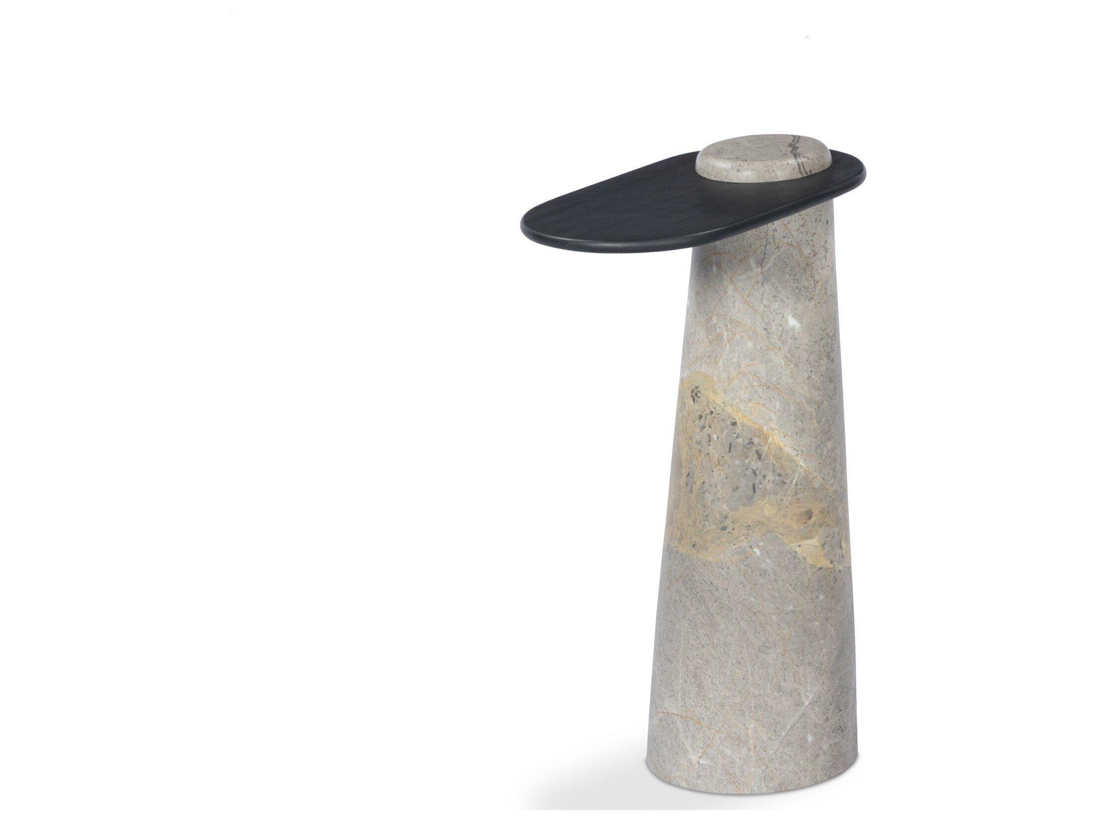 Four Hands Element Oval Metal End Table