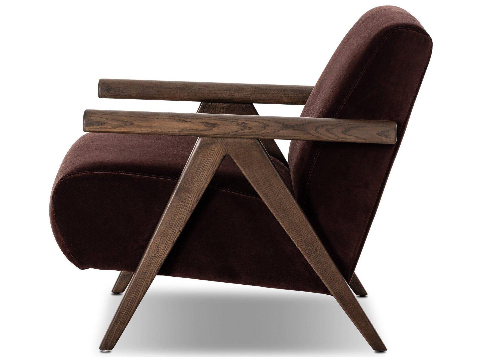 Four Hands Grayson Burgundy Accent Chair