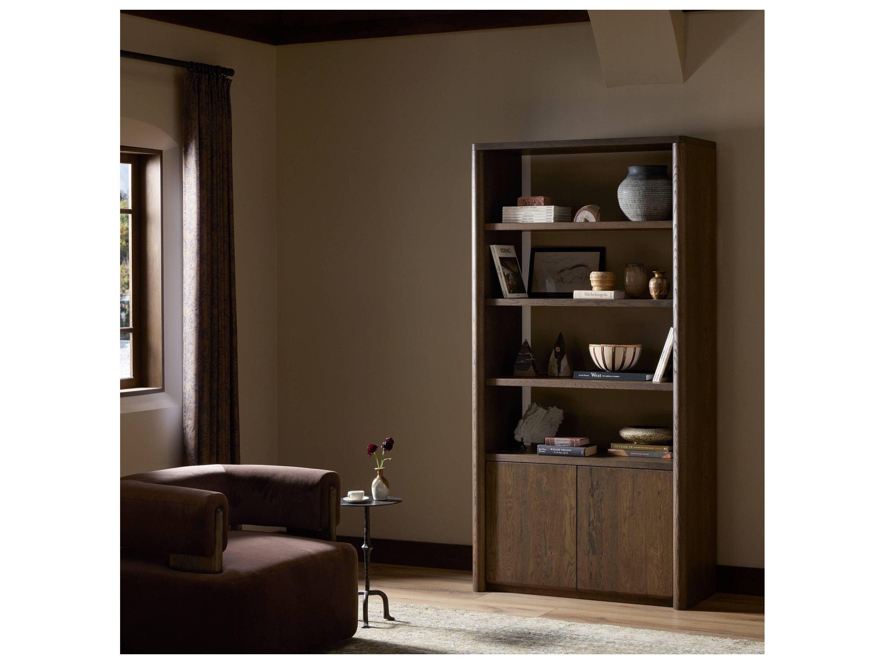 Four Hands Bristol Tobacco Oak Bookcase