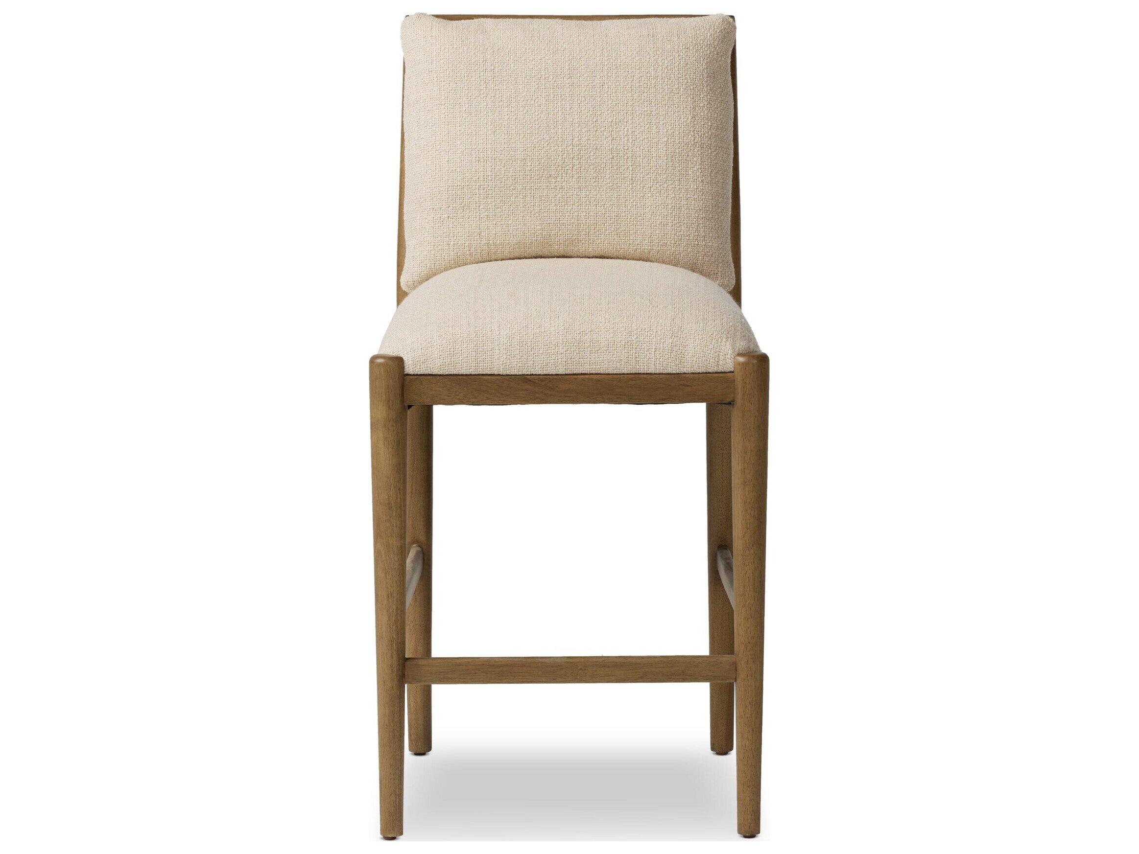 Four Hands Berman Upholstered Parrawood Counter Stool