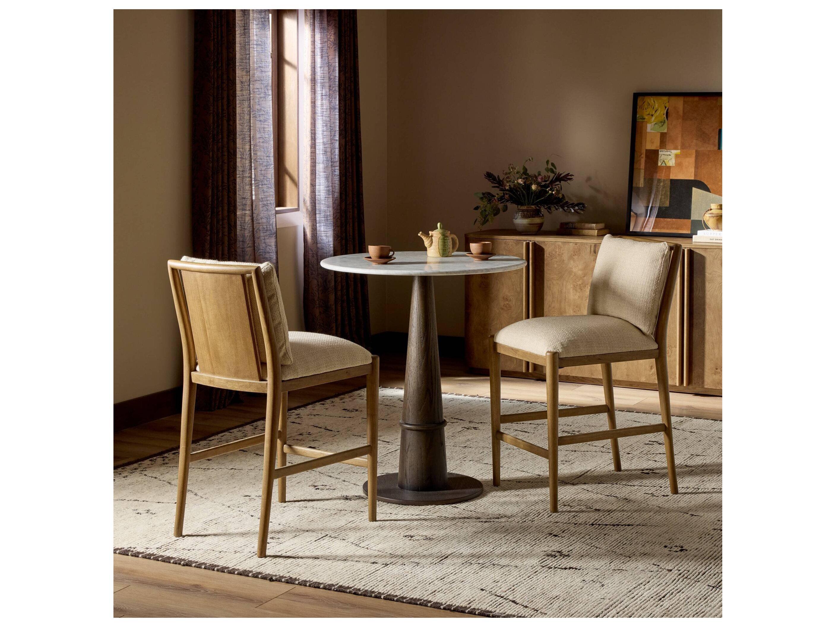 Four Hands Berman Upholstered Parrawood Counter Stool