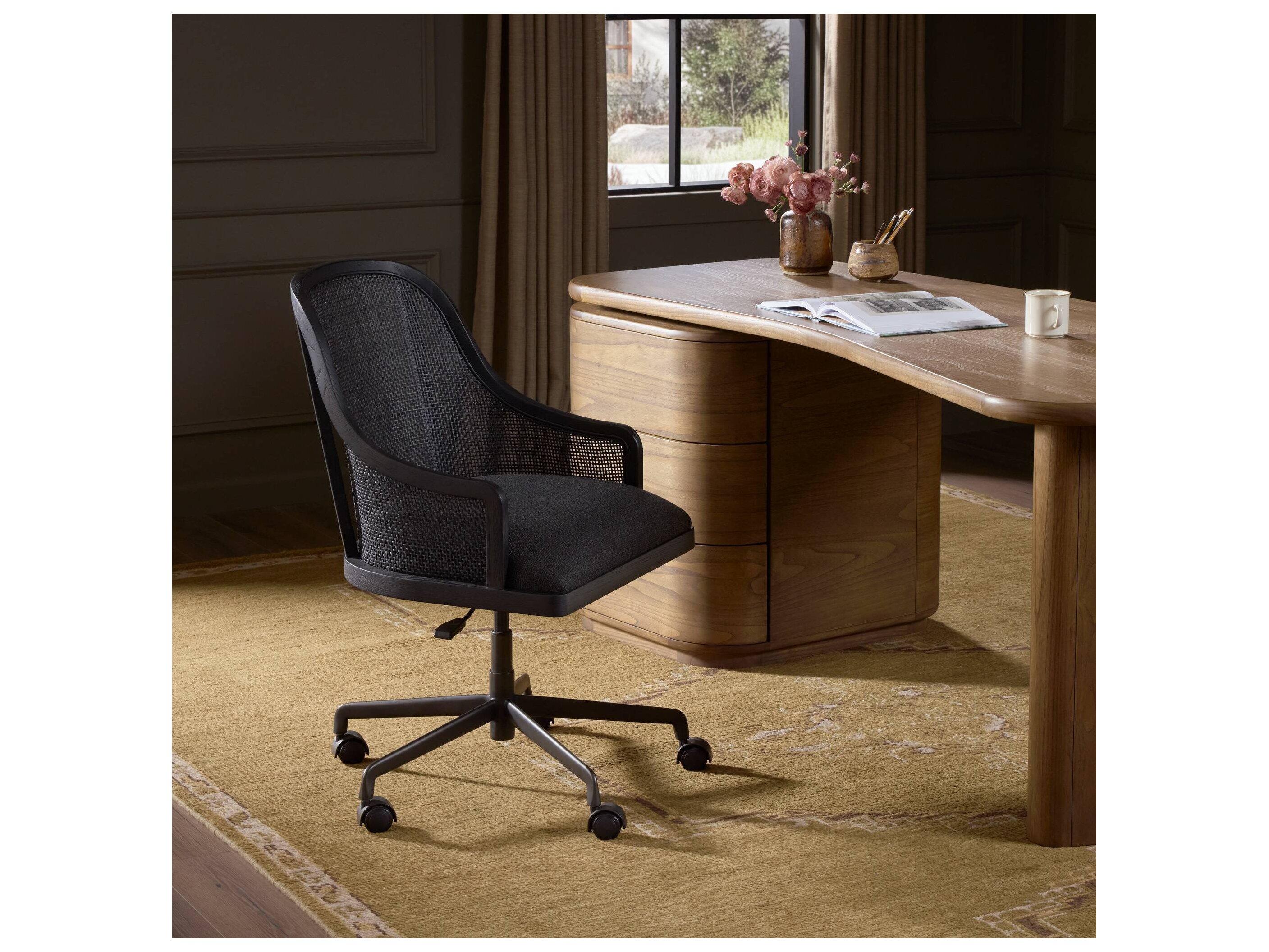 Four Hands Bolton Upholstered Adjustable Swivel Executive Desk Chair