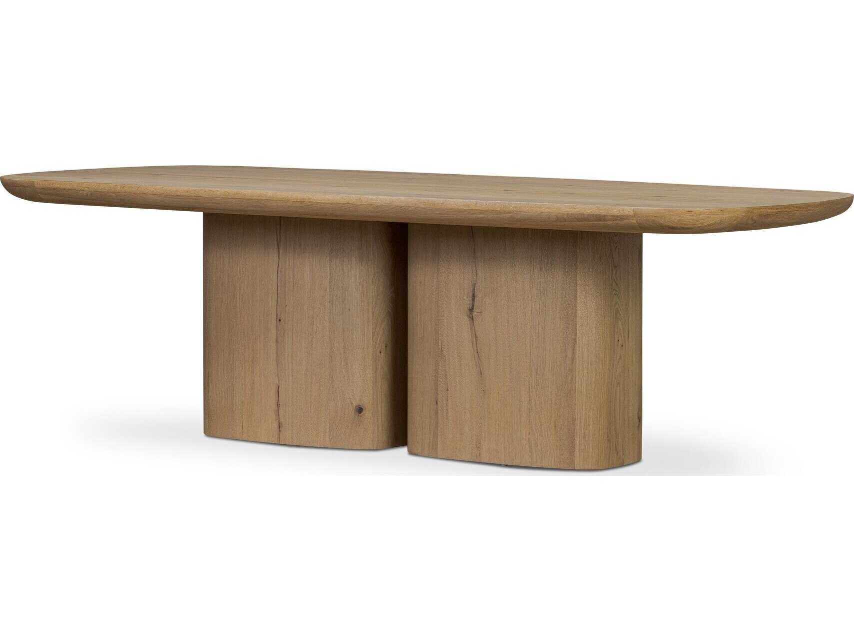Four Hands Patten Barto Dining Table - Aged Smoked Oak Veneer