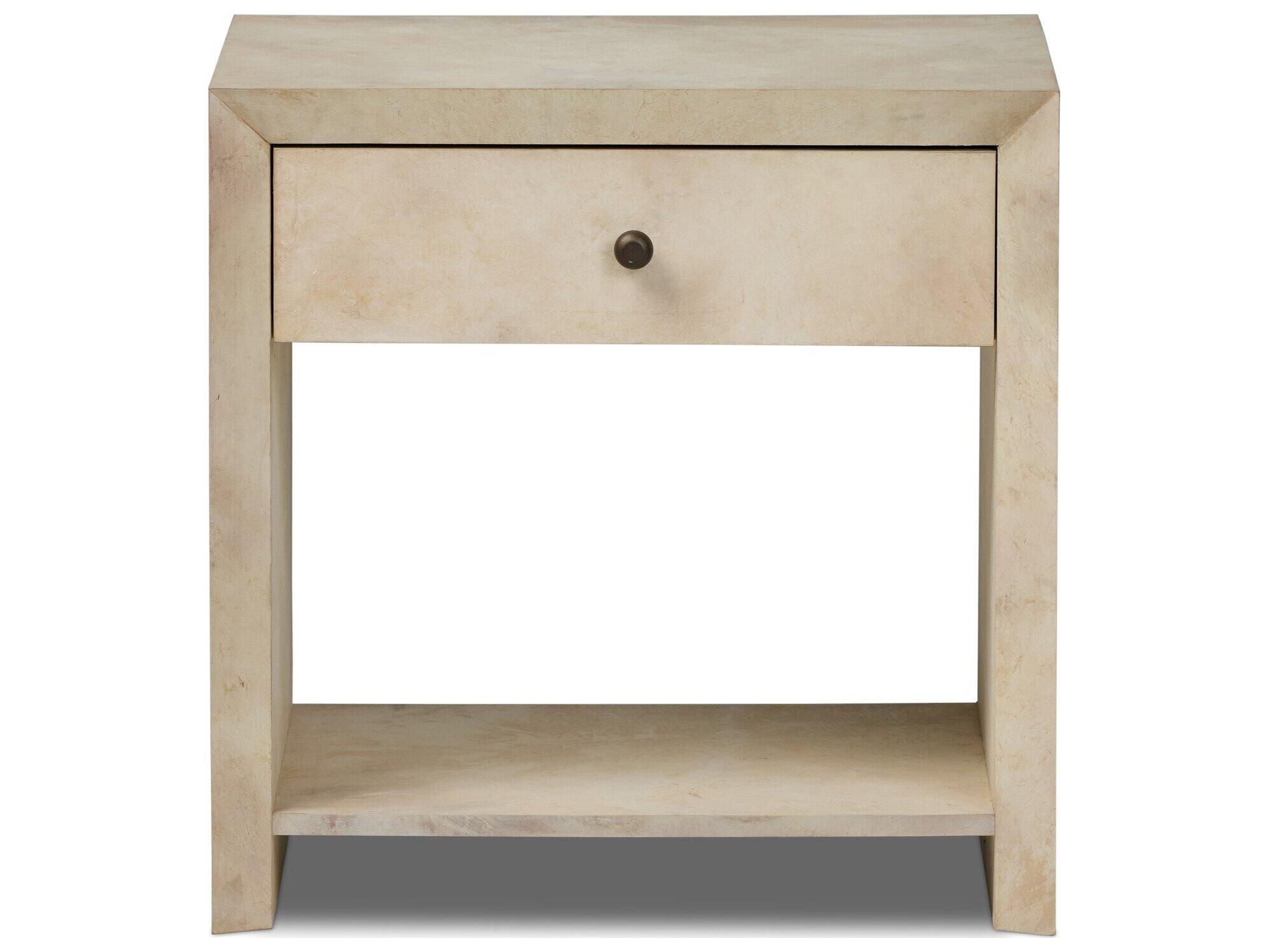 Four Hands Hamilton 1-Drawer Beige Nightstand