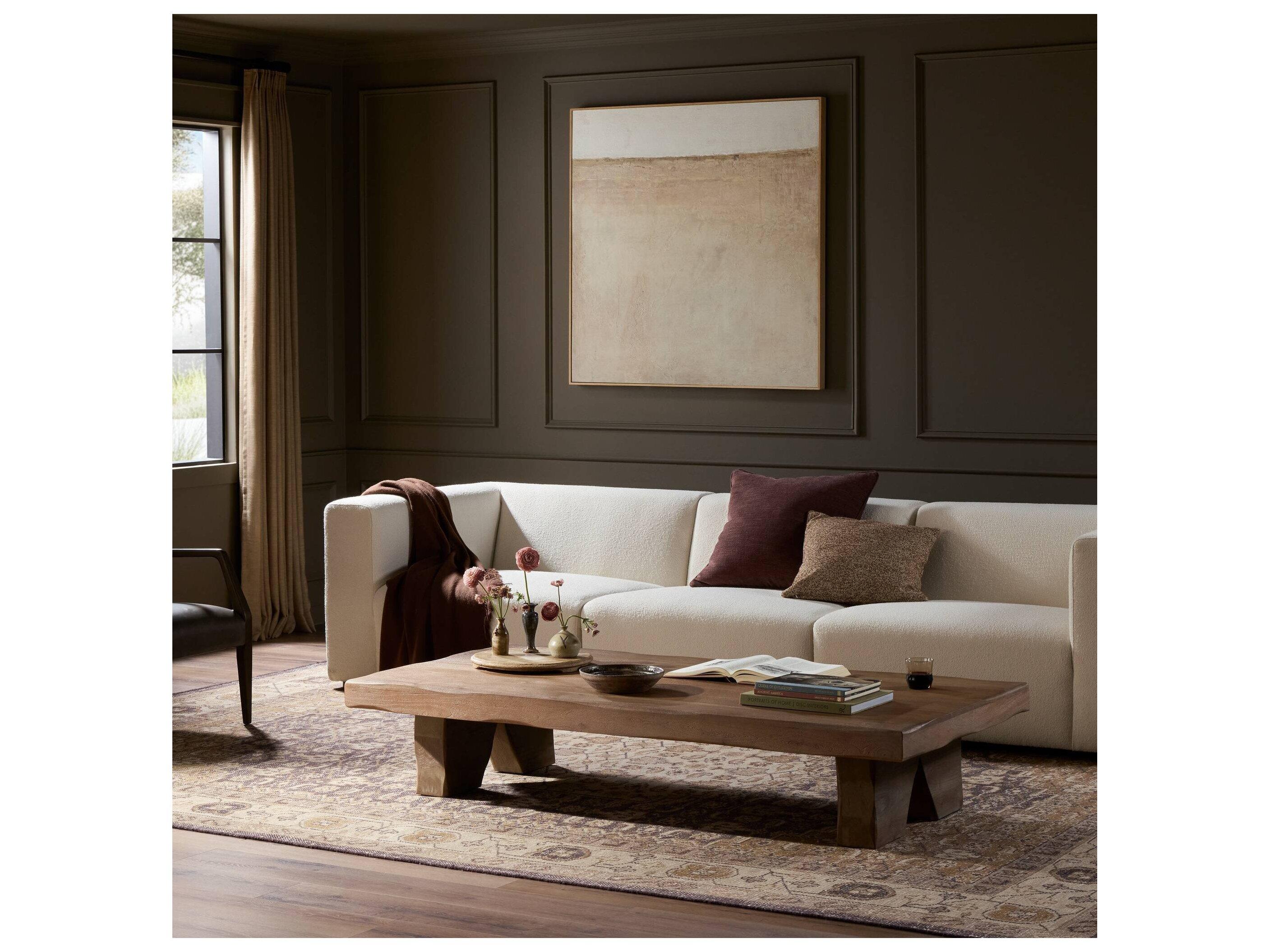 Four Hands Maya Rectangular Wood Coffee Table