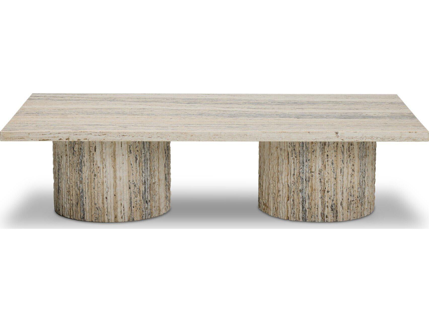 Four Hands Harmon Rectangular Stone Coffee Table