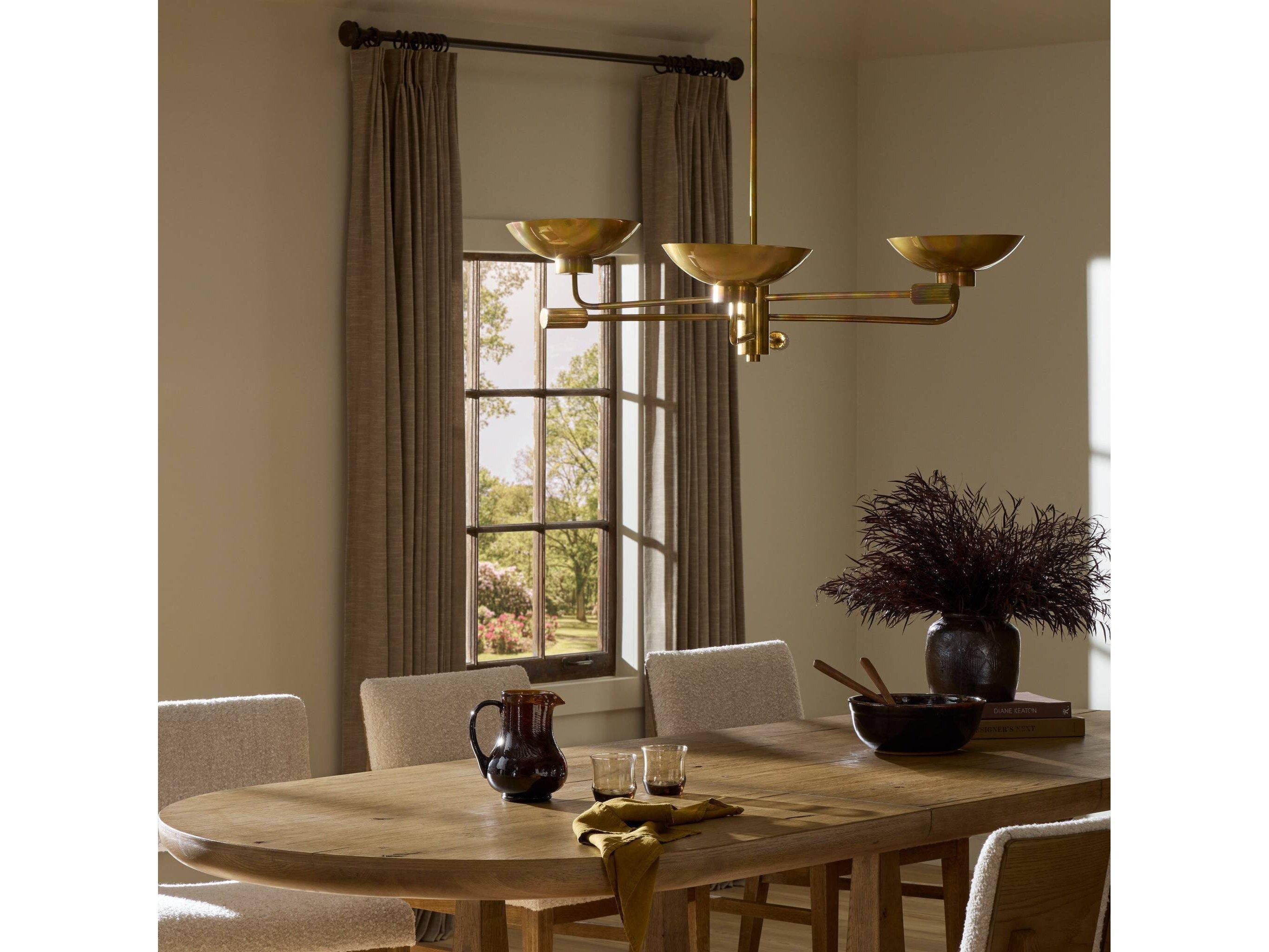 Four Hands Camden Lund Chandelier - Burnt Brass