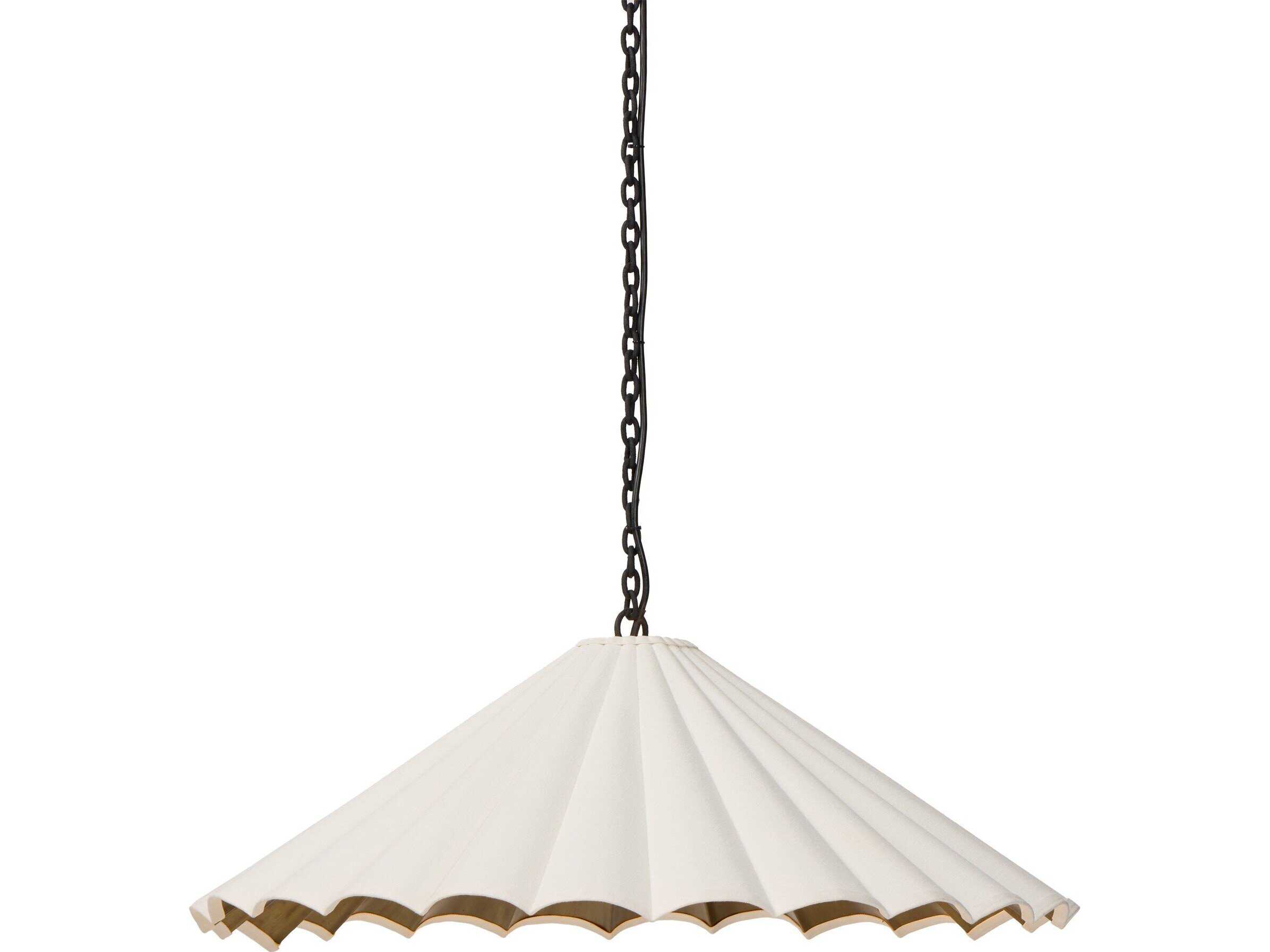 Four Hands Hutton Fiorella Pendant - Black Wrought Iron