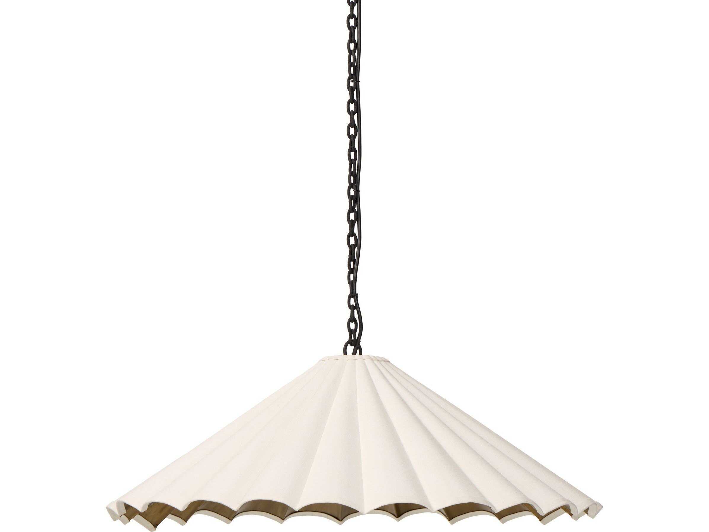 Four Hands Hutton Fiorella Pendant - Black Wrought Iron