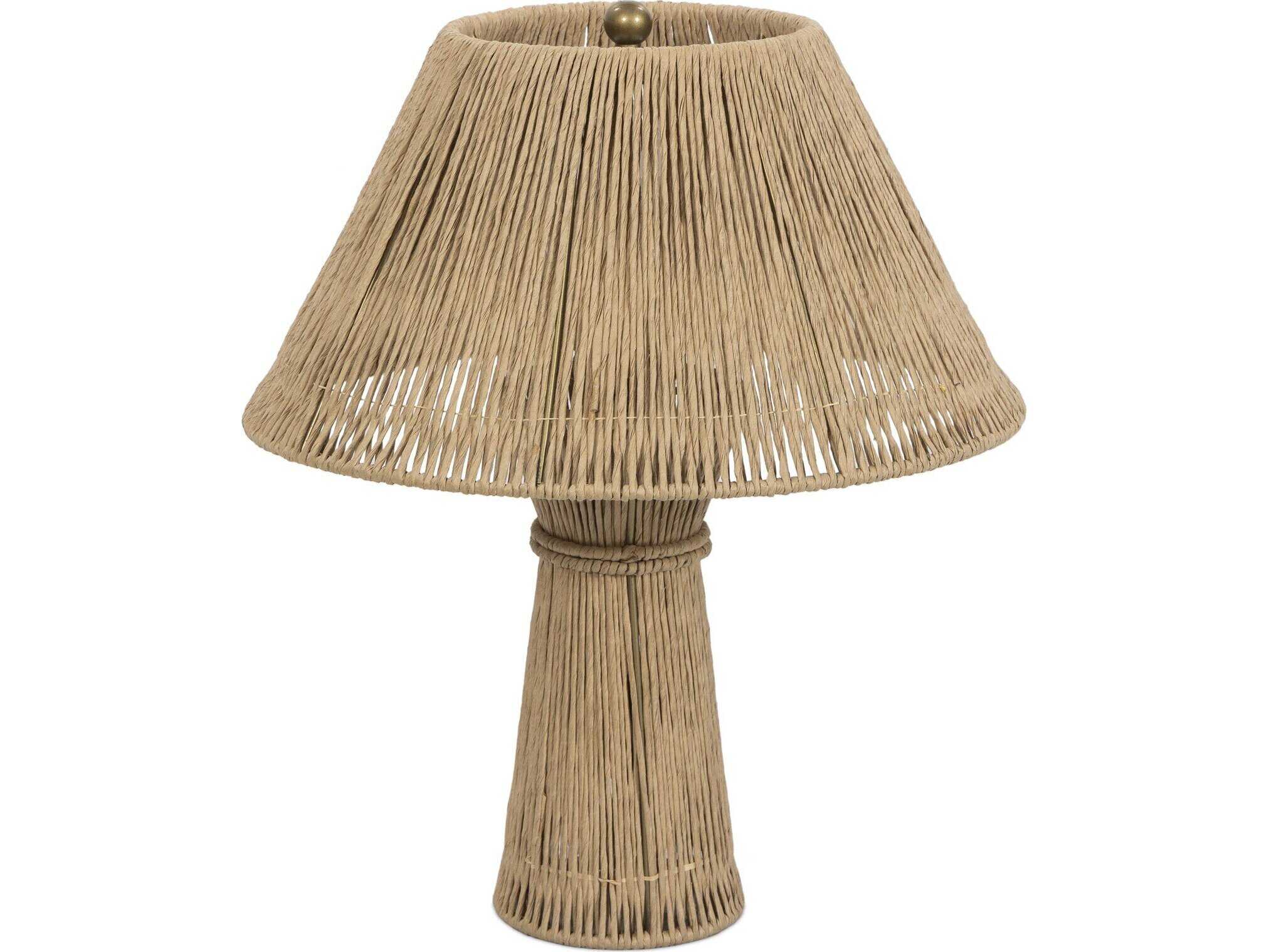 Four Hands Asher Nessa Table Lamp - Antique Brass Iron