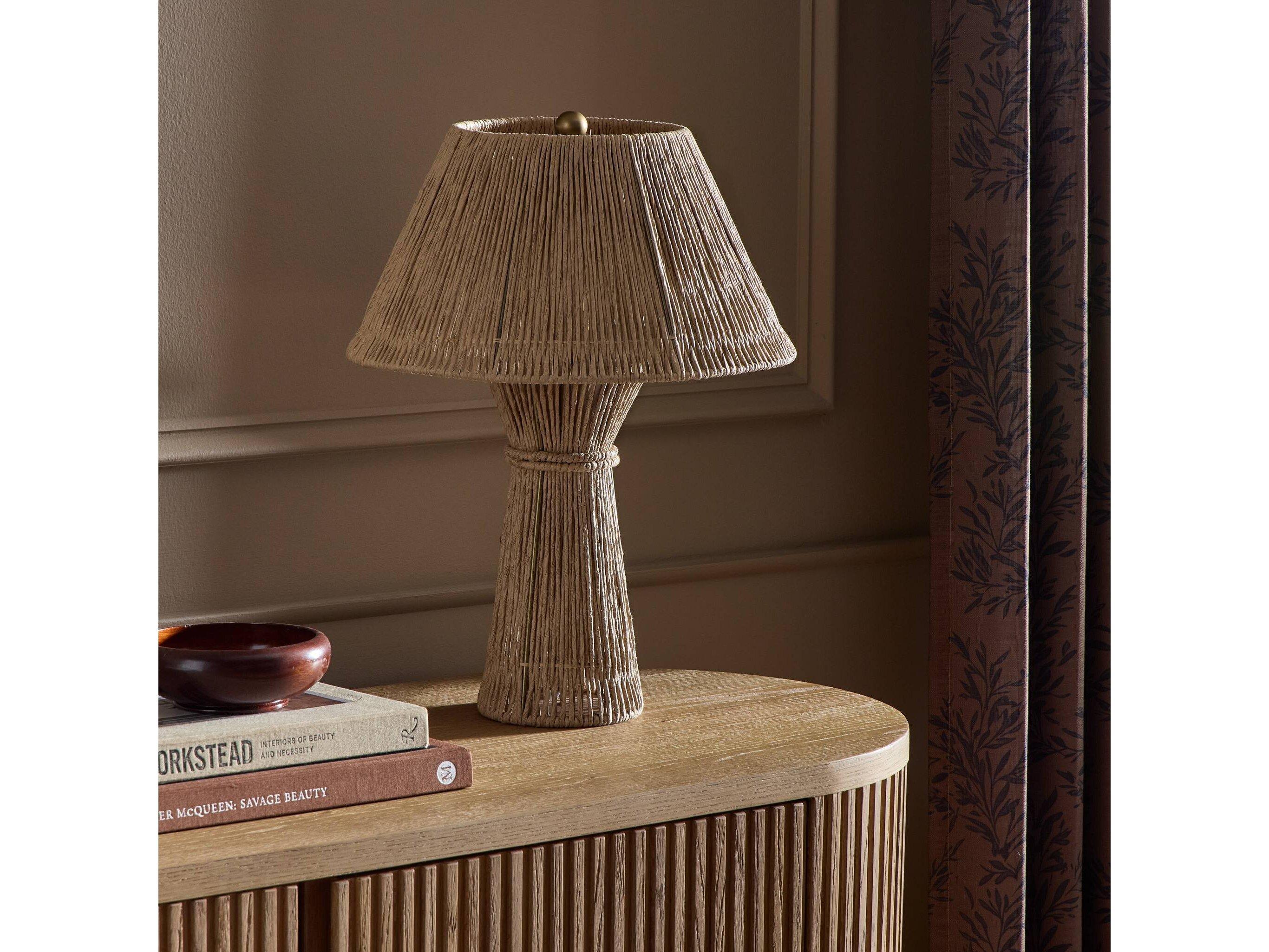 Four Hands Asher Nessa Table Lamp - Antique Brass Iron