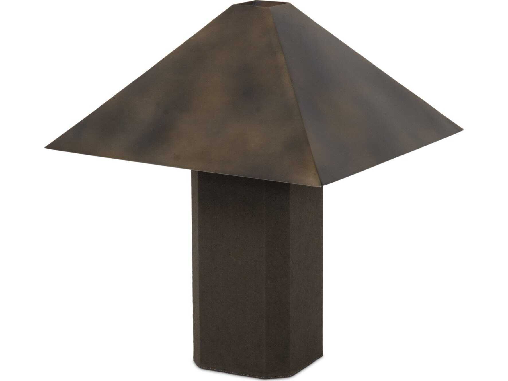 Four Hands Hutton Kenric Table Lamp - Forest Green Canvas