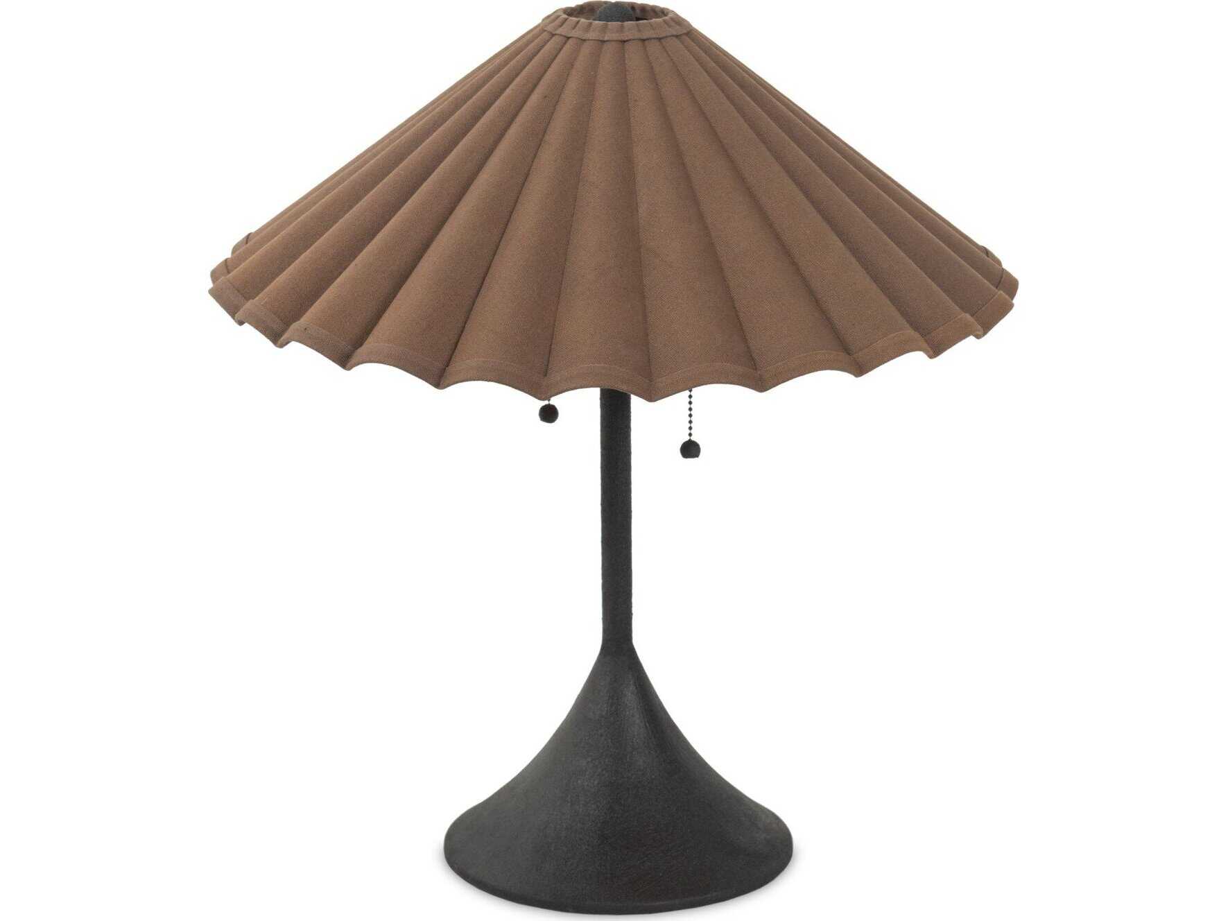 Four Hands Hutton Fiorella Table Lamp - Black Wrought Iron