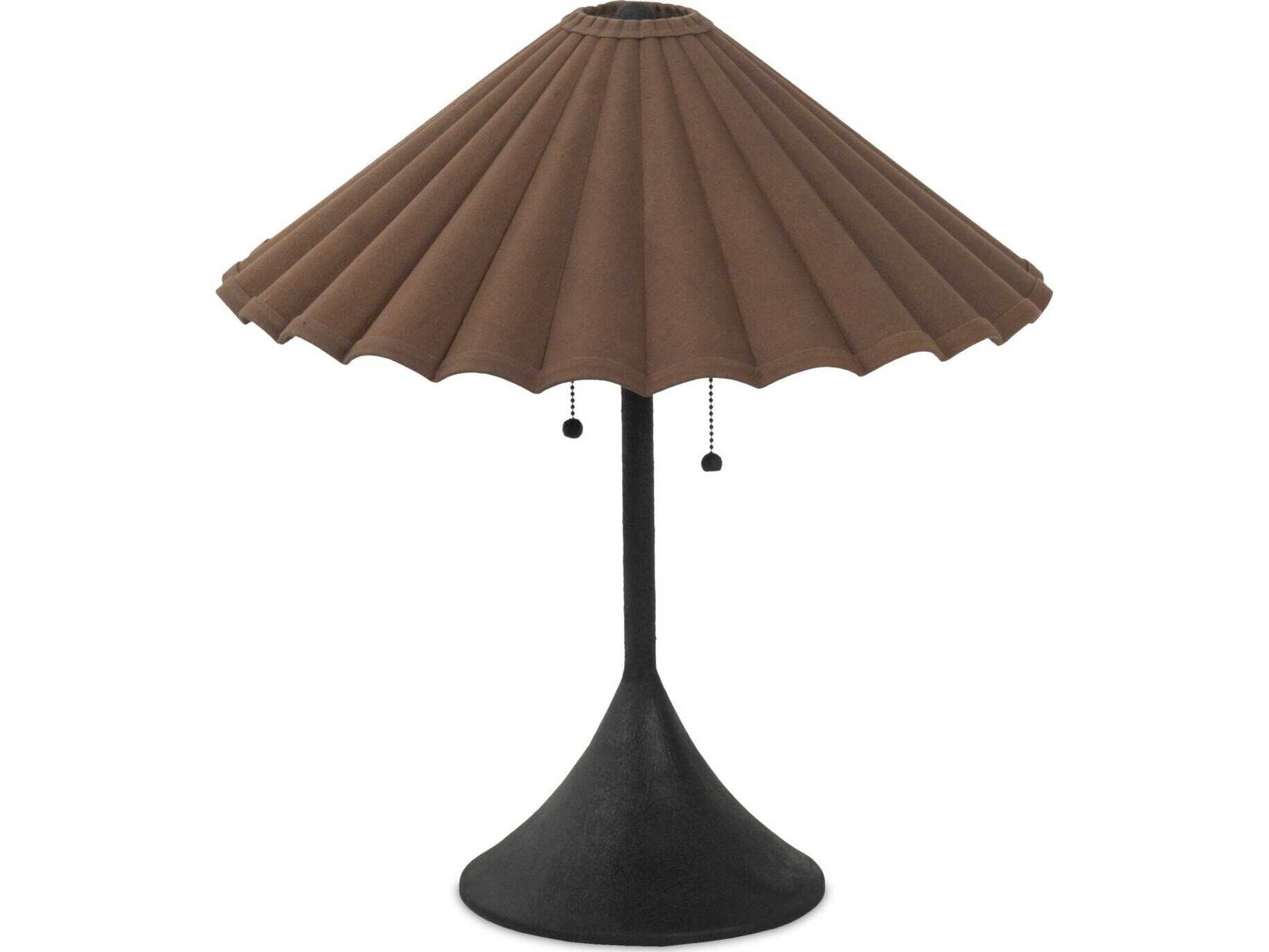 Four Hands Hutton Fiorella Table Lamp - Black Wrought Iron