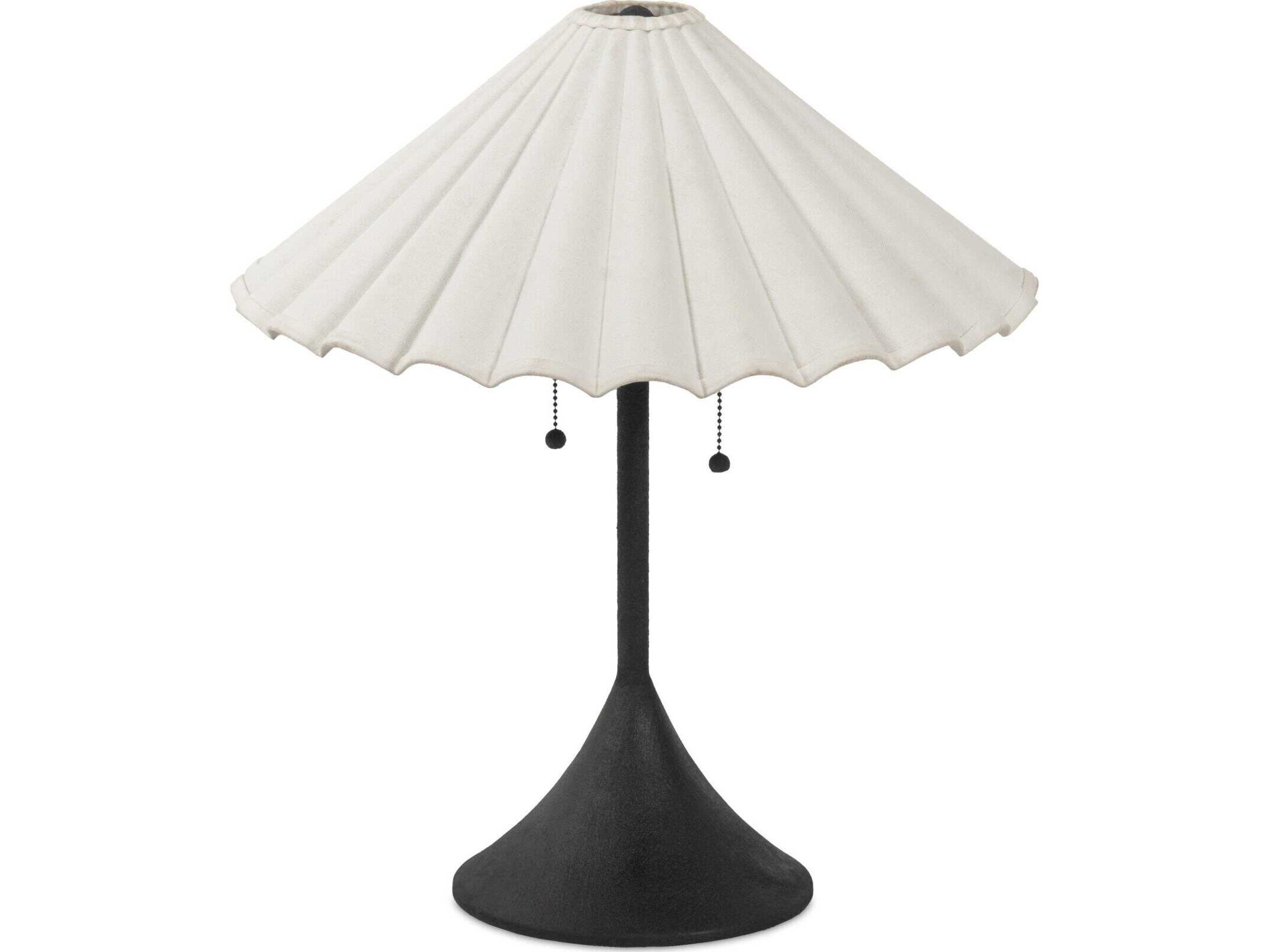 Four Hands Hutton Fiorella Table Lamp - Black Wrought Iron