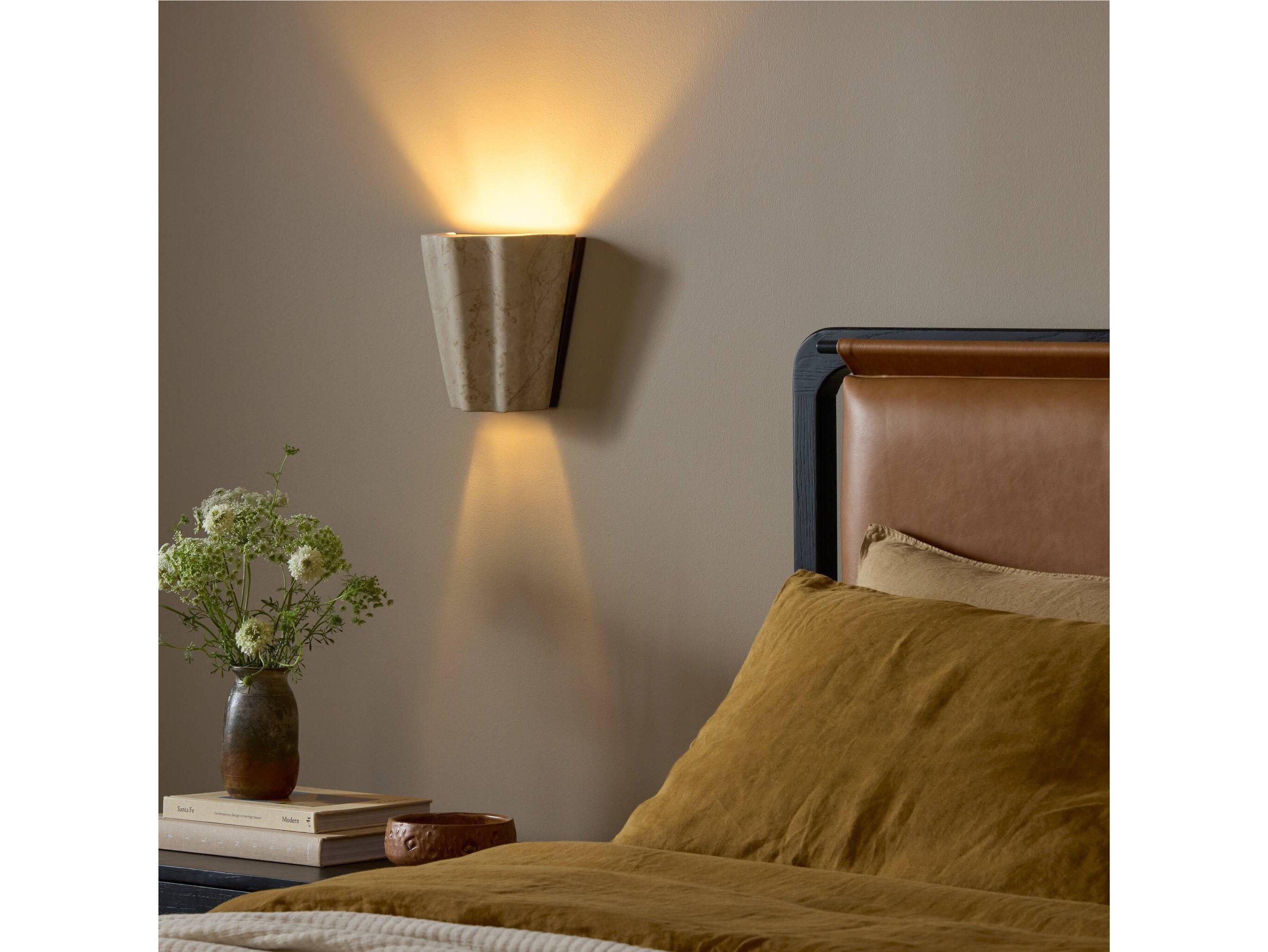 Four Hands Camden Astra Sconce - Cream Italian Marble