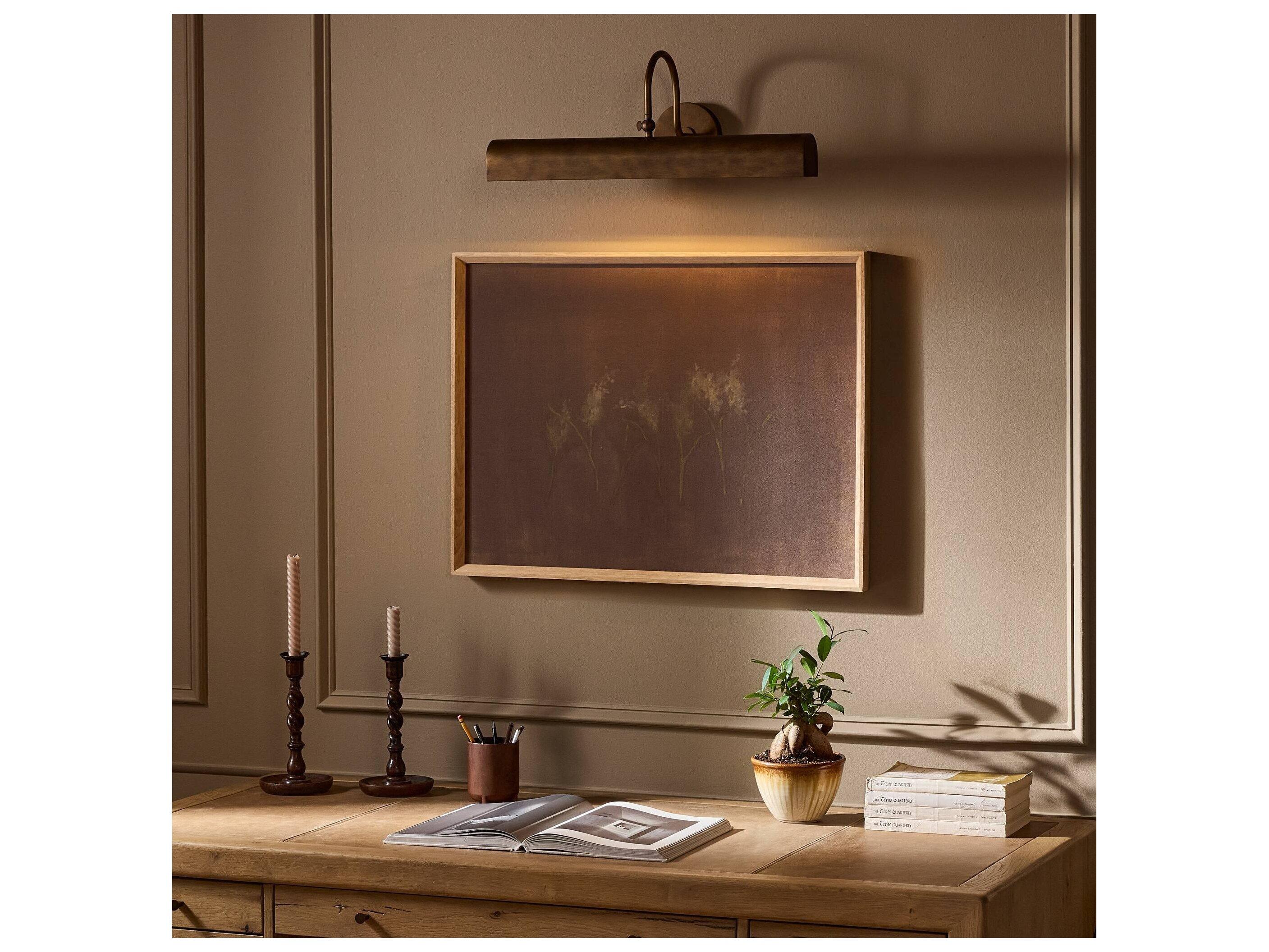 Four Hands Stockton Burnished Brass Iron Traditional Picture Light