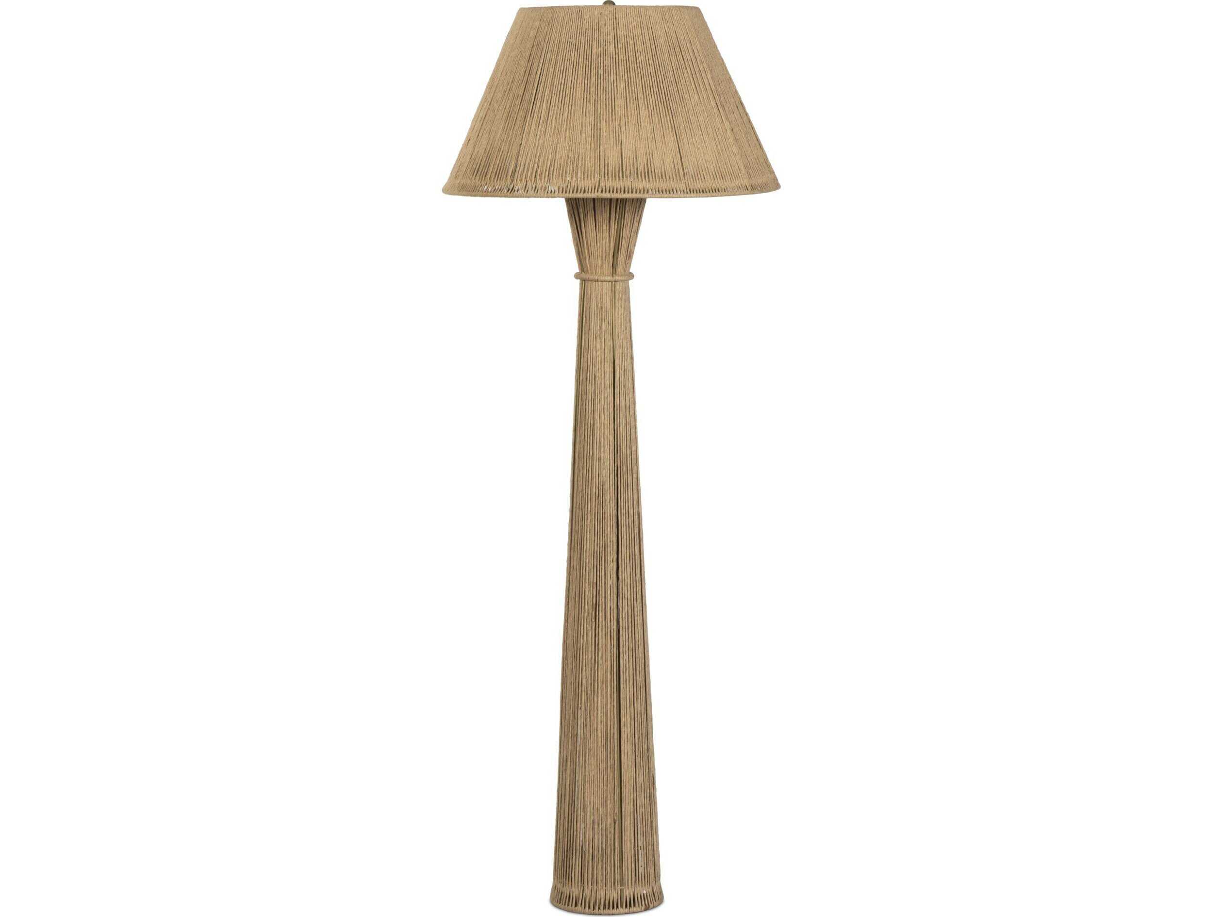 Four Hands Asher Nessa Floor Lamp - Antique Brass Iron