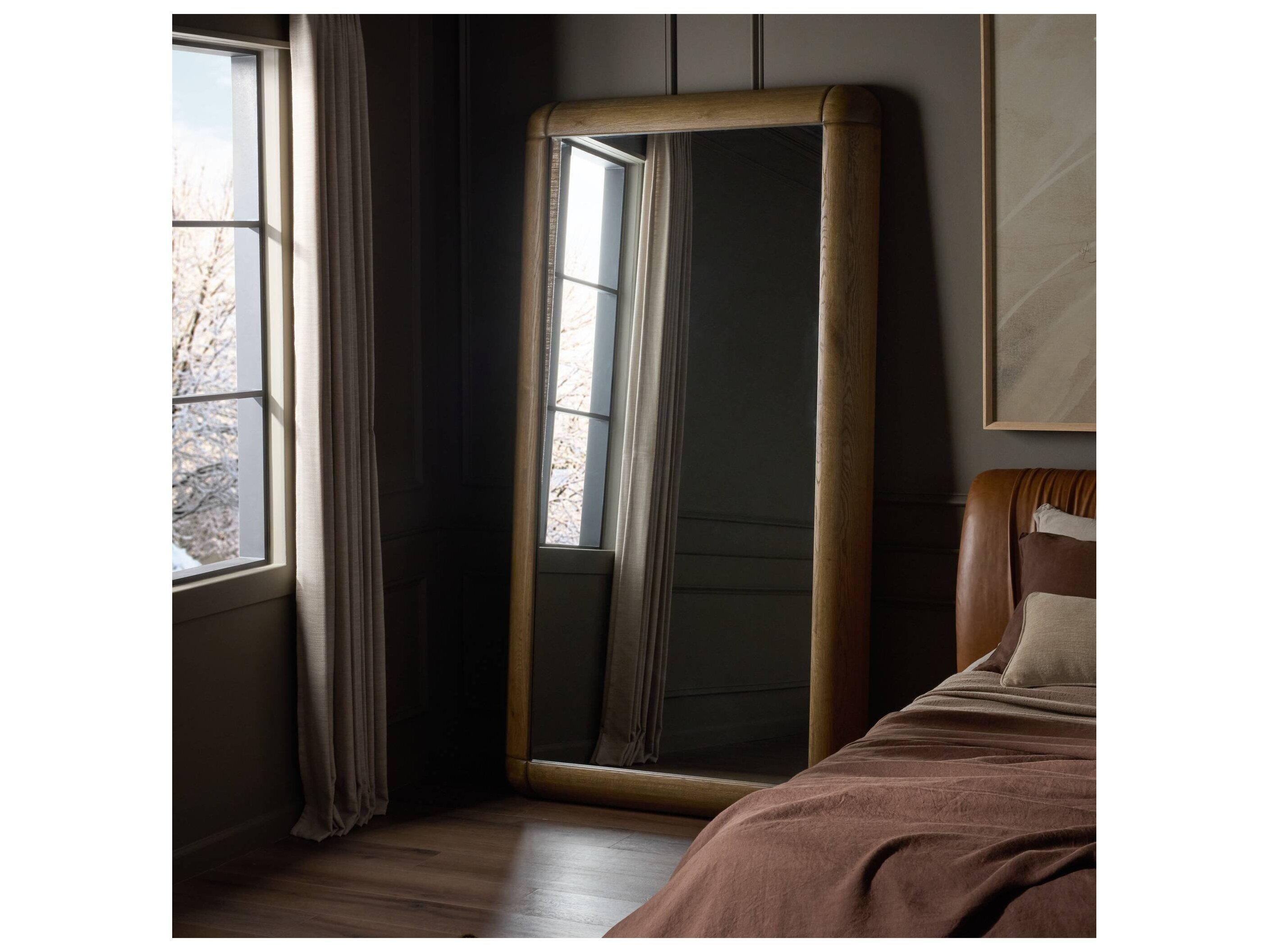 Four Hands Filmore Washed Natural Floor Mirror Rectangular