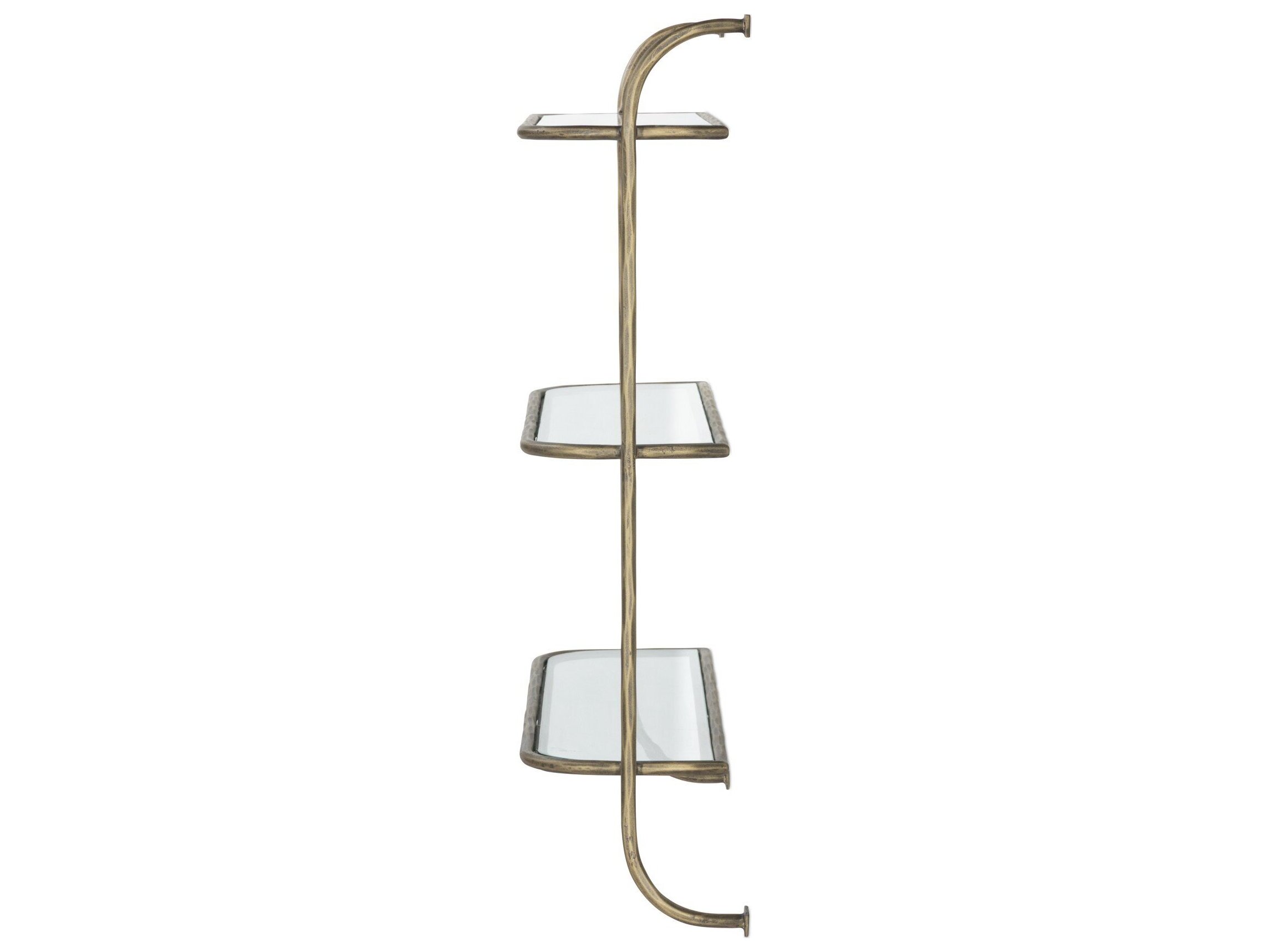 Four Hands Element Tempered Glass Brass Accent Chest