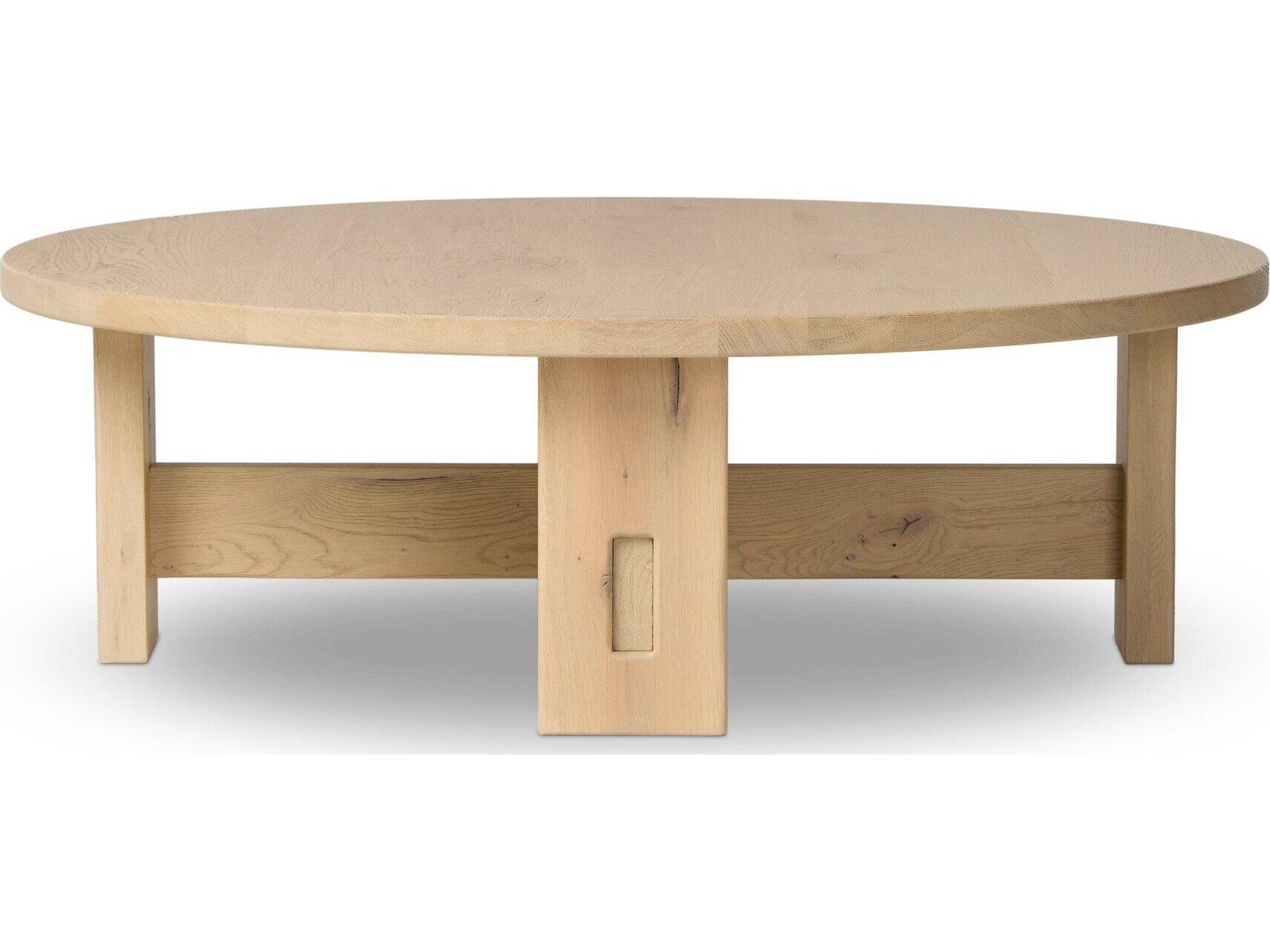 Four Hands Bristol Round Wood Coffee Table