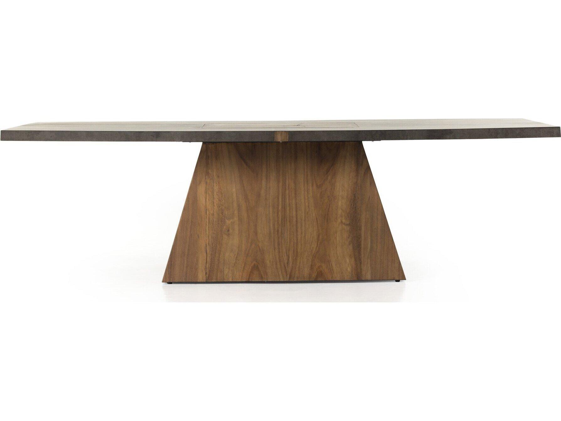 Four Hands Wesson Ping Pong Natural Brown Oyster Guanacaste Table