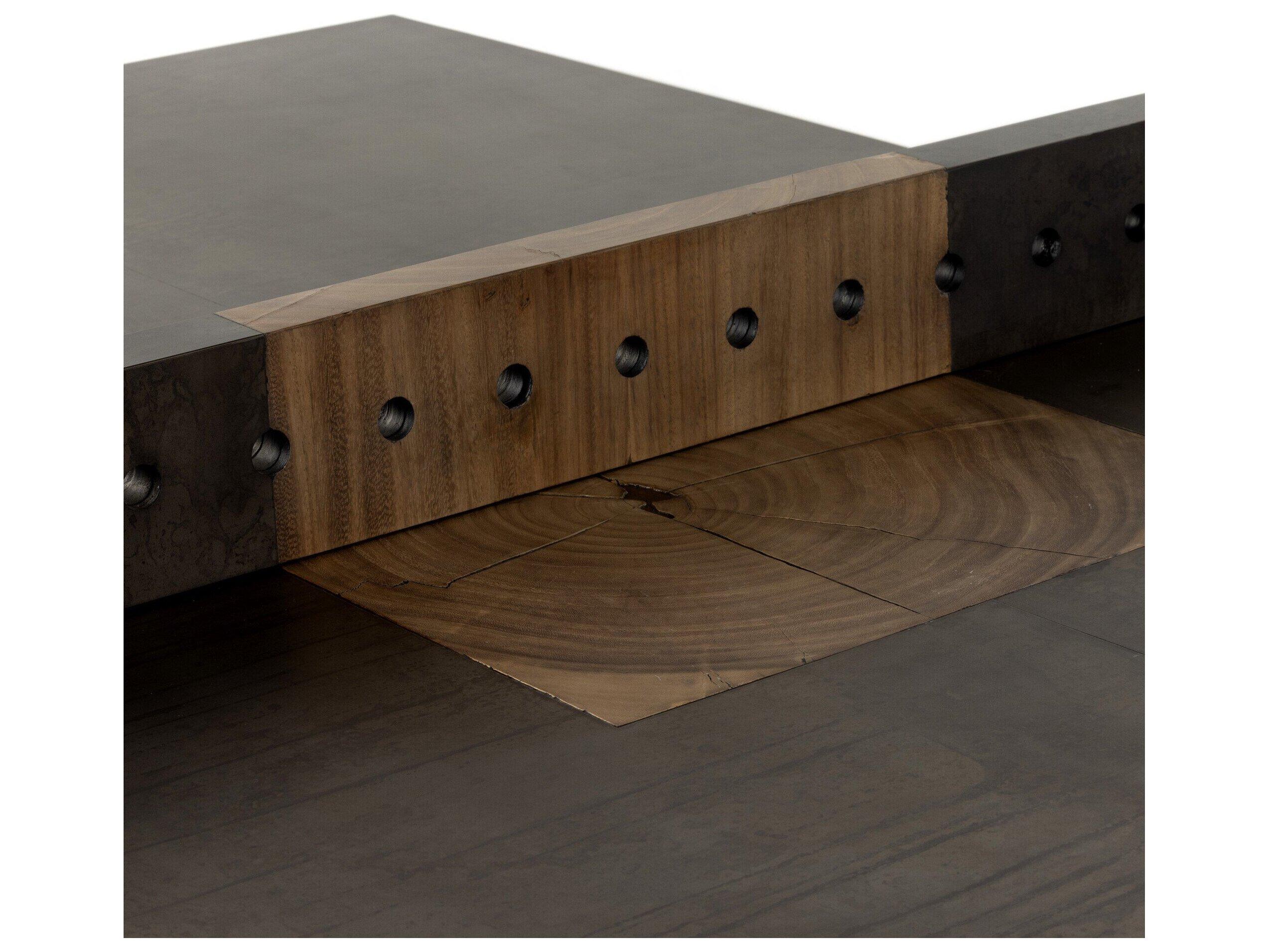 Four Hands Wesson Ping Pong Natural Brown Oyster Guanacaste Table