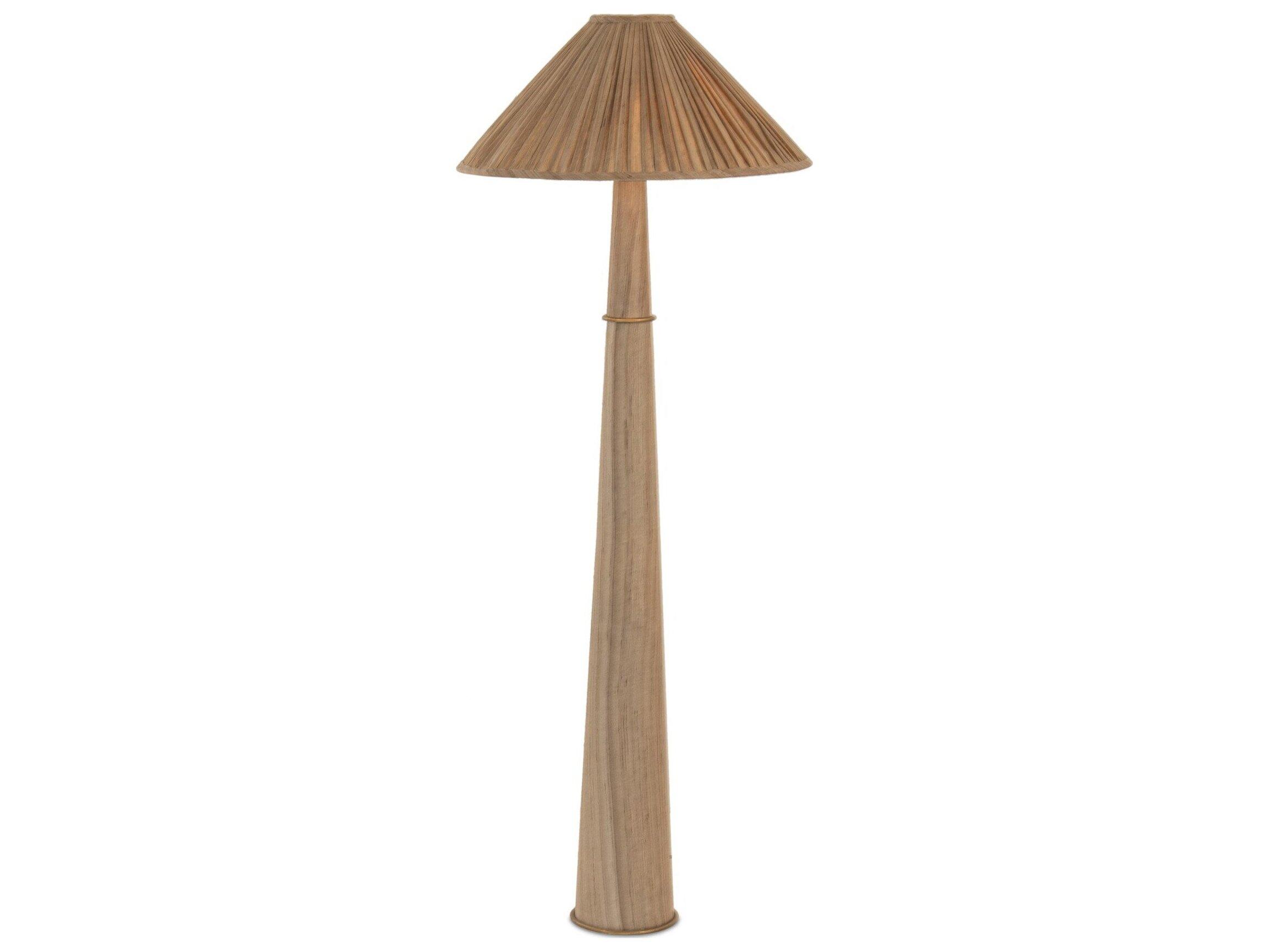 Four Hands Hutton Antique Brass Traditional Floor Lamp