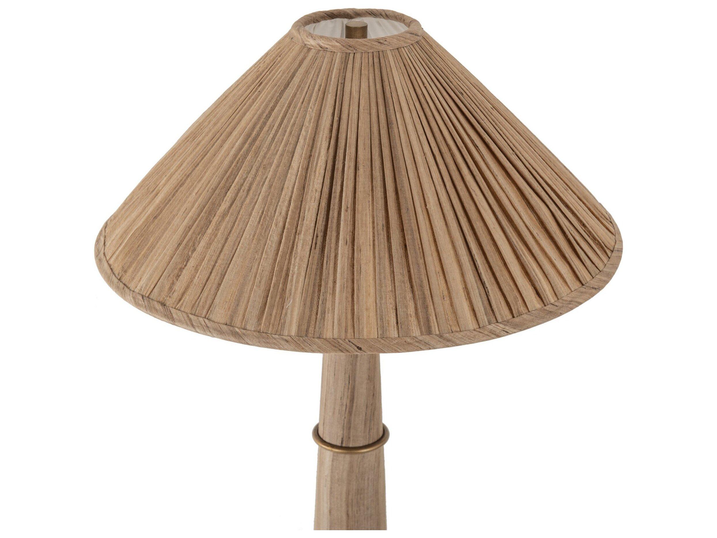 Four Hands Hutton Antique Brass Traditional Floor Lamp