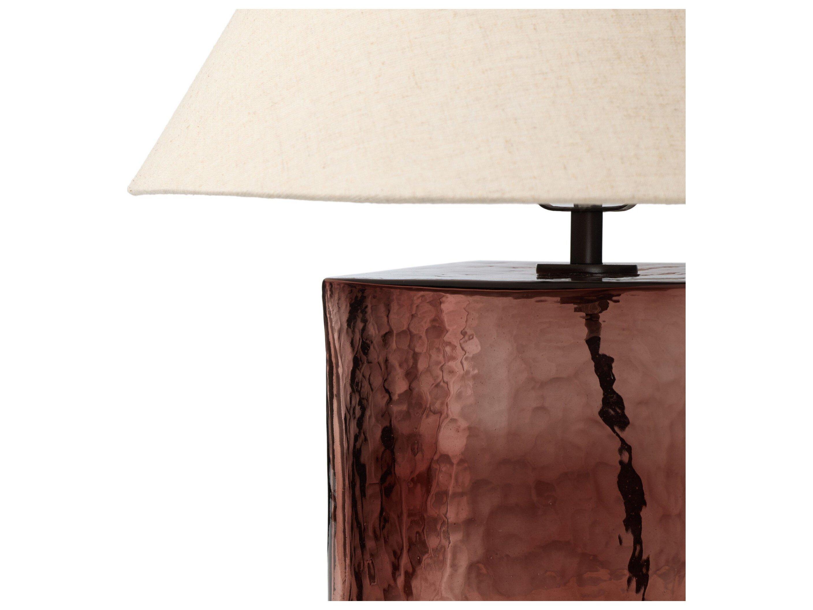 Four Hands Asher Brown Cast Glass Table Lamp