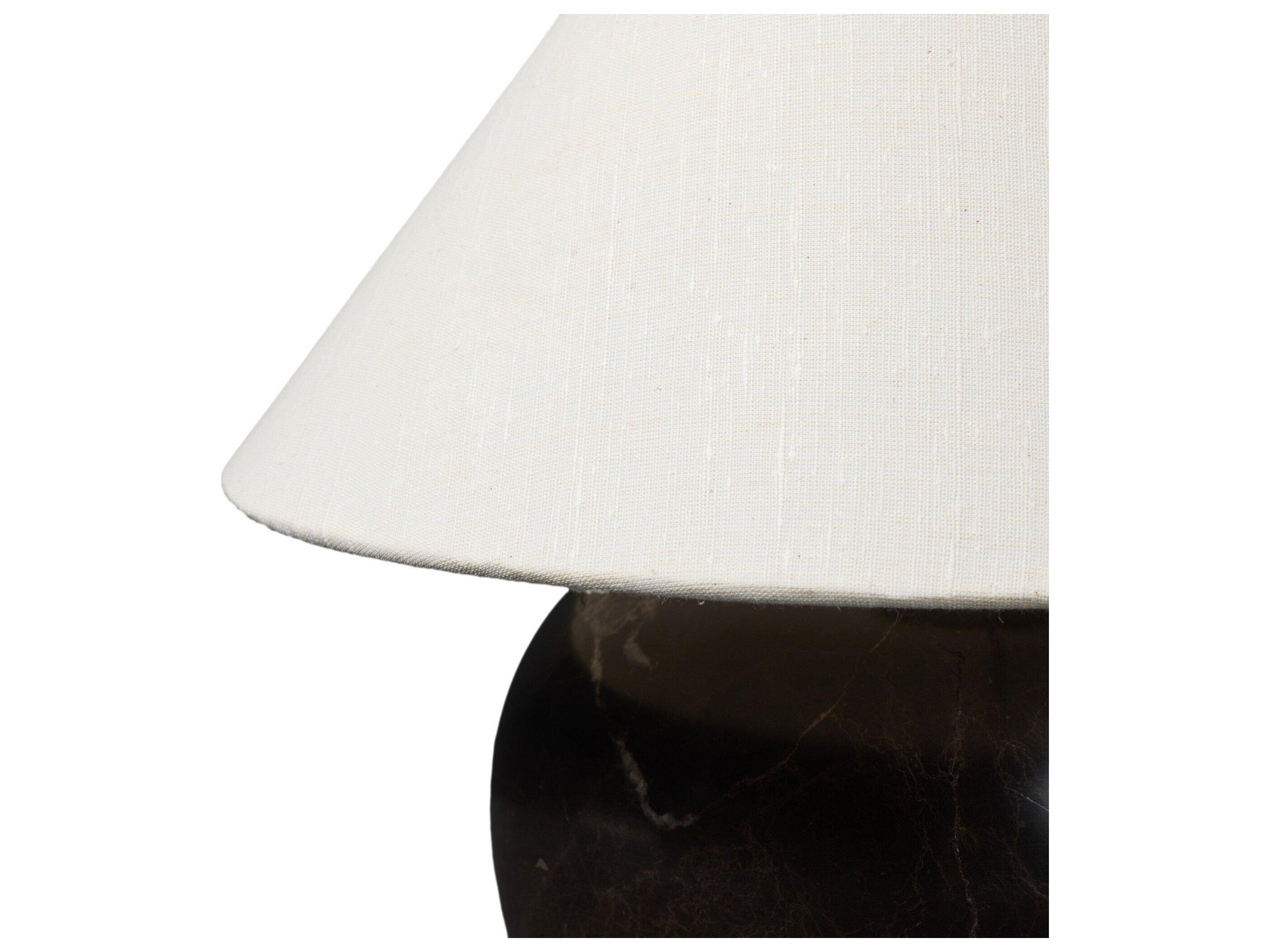 Four Hands Camden Brown Italian Marble Bronze Traditional Table Lamp