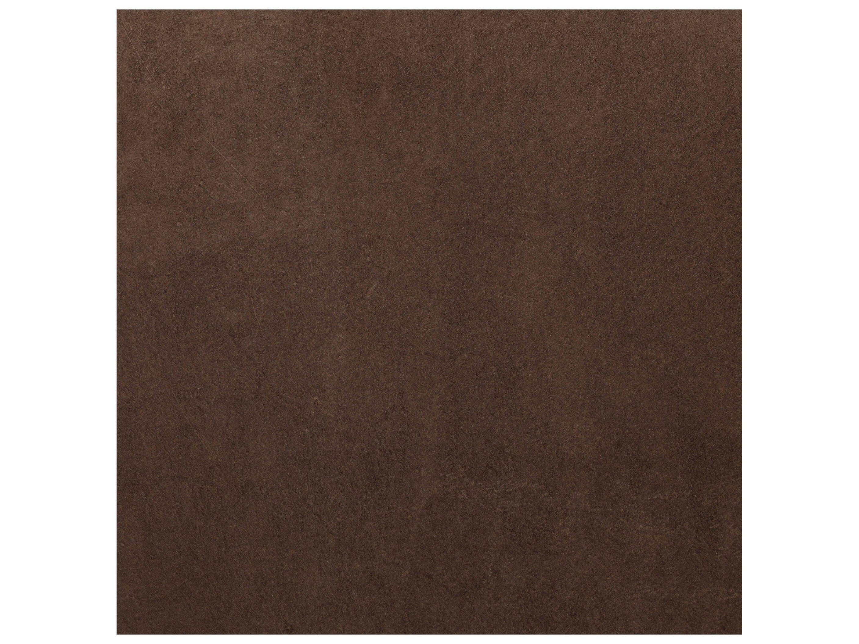 Four Hands Berman Oak Wood Nubuck Cigar Leather Armless Dining Chair